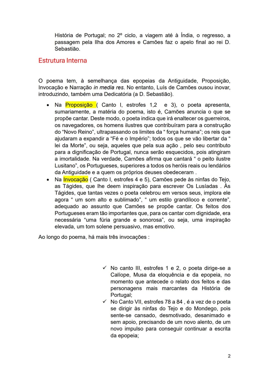 # OS LUSÍADAS
Síntese I-A Epopeia
Um poema épico, ou epopeia, é um poema heroico narrativo extenso, que se
propõe exaltar feitos grandiosos