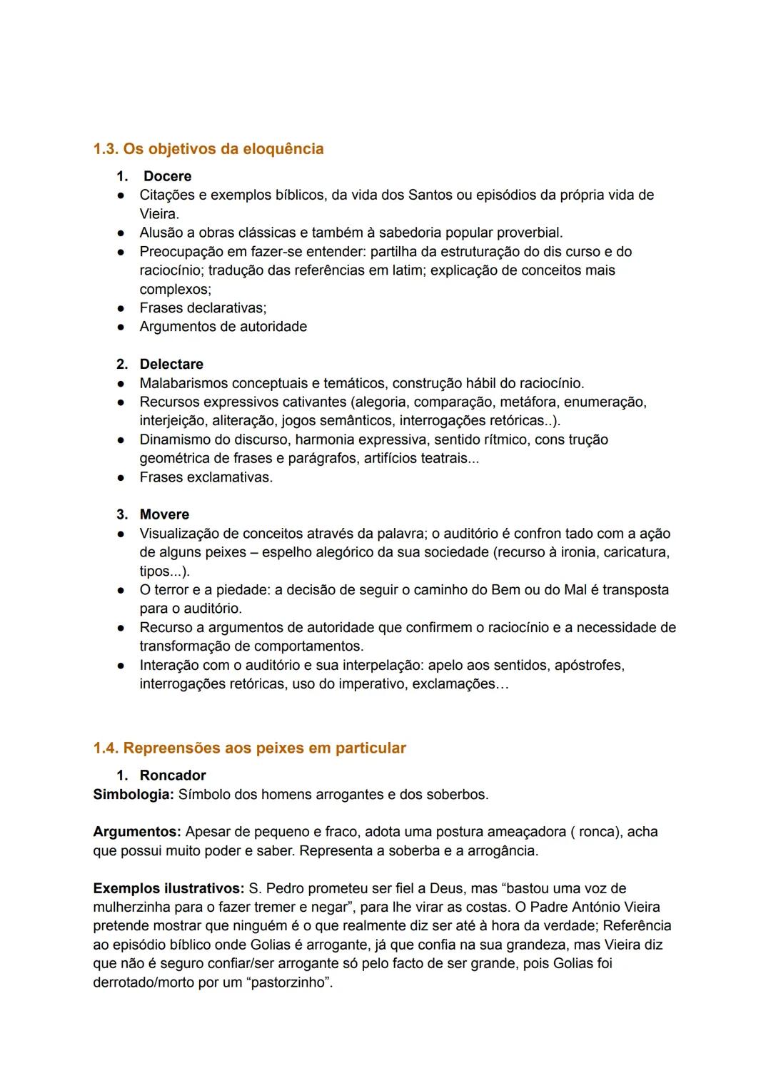 1. Sermão de Santo António aos Peixes de Padre António Vieira
1.1. Contextualização
O Barroco (Século XVI-XVIII):
✓ Busca de uma nova expres