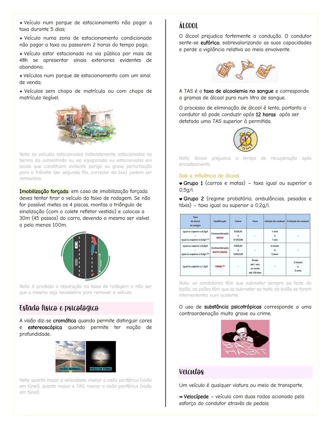 Sistema rodoviário
Código da Estrada
O sistema de circulação rodoviário é composto por três
elementos:
Homem - elemento principal que pode s