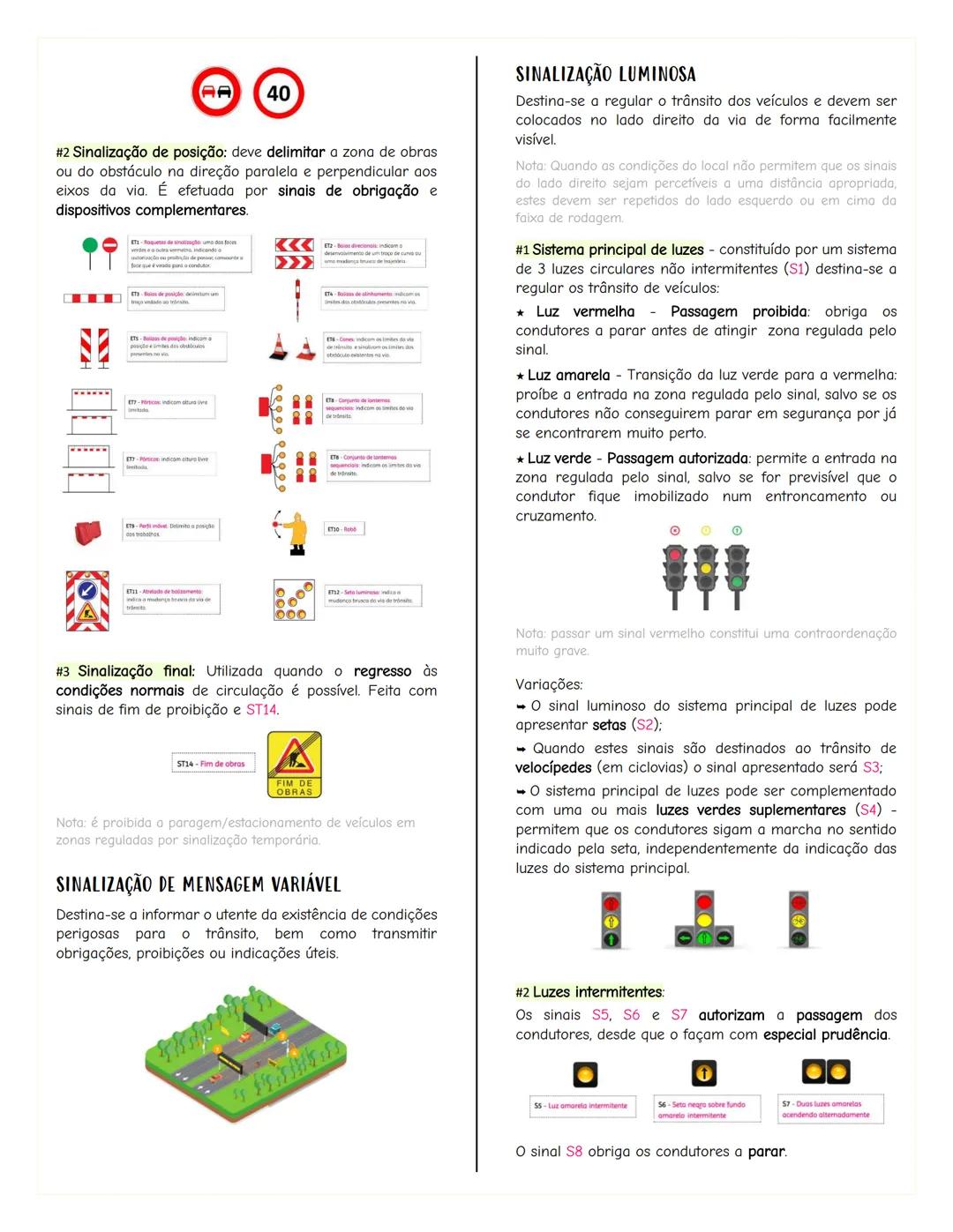 Sistema rodoviário
Código da Estrada
O sistema de circulação rodoviário é composto por três
elementos:
Homem - elemento principal que pode s