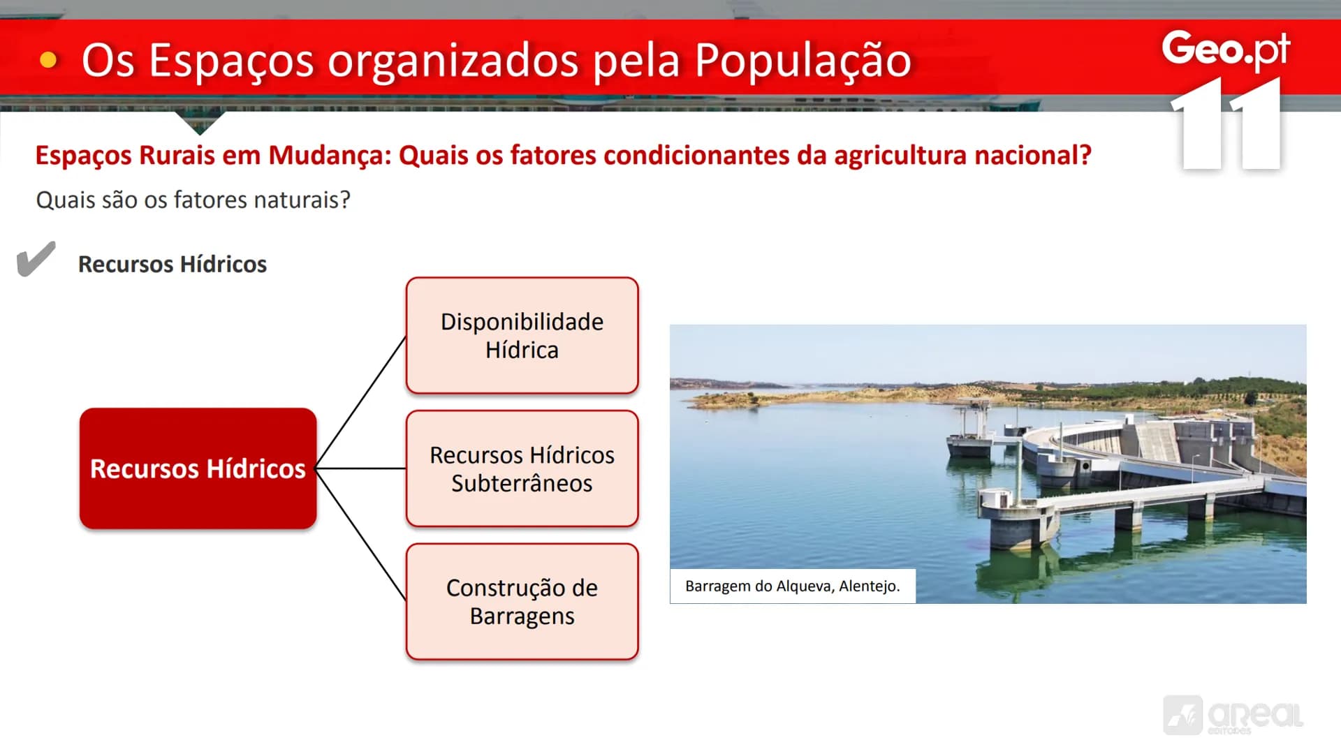 # Geo.pt
# 11
## Os Espaços organizados pela População
As Características da Agricultura Portuguesa
# • Os Espaços organizados pela P