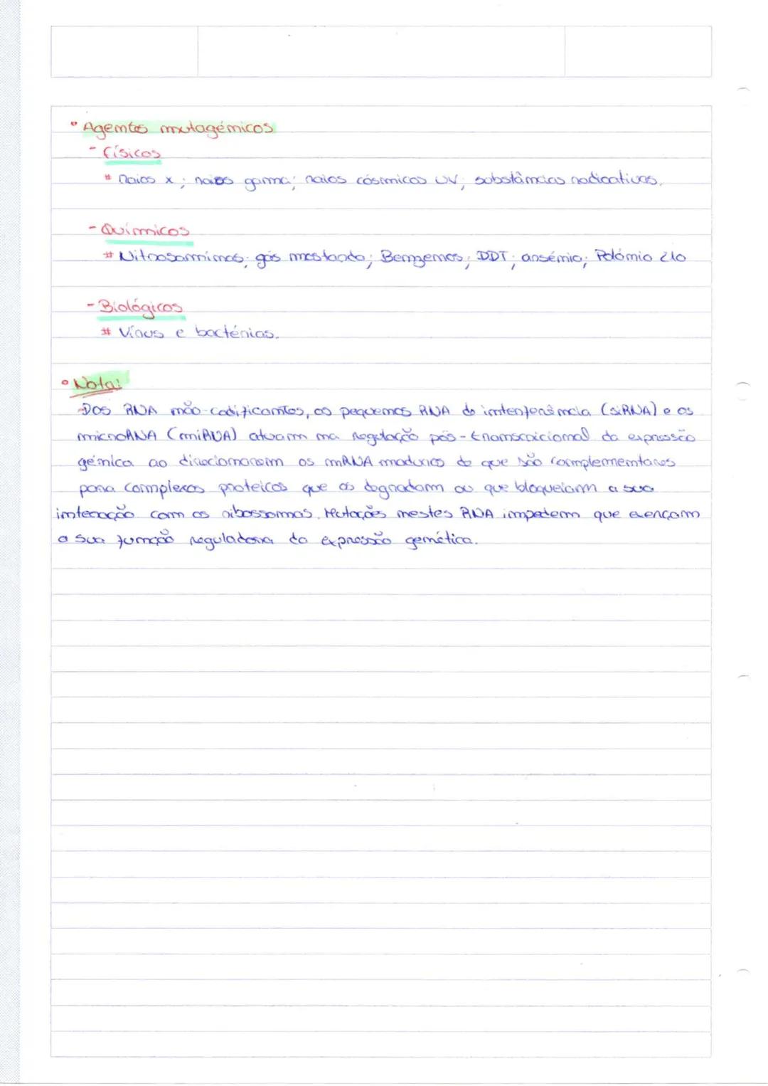 Altenações do matenial gemético (mutações)
* Uma mutação é uma alteração ma cadeia mucleótidico do DNA.
Hutação silenciosa.
-Quando um mucl