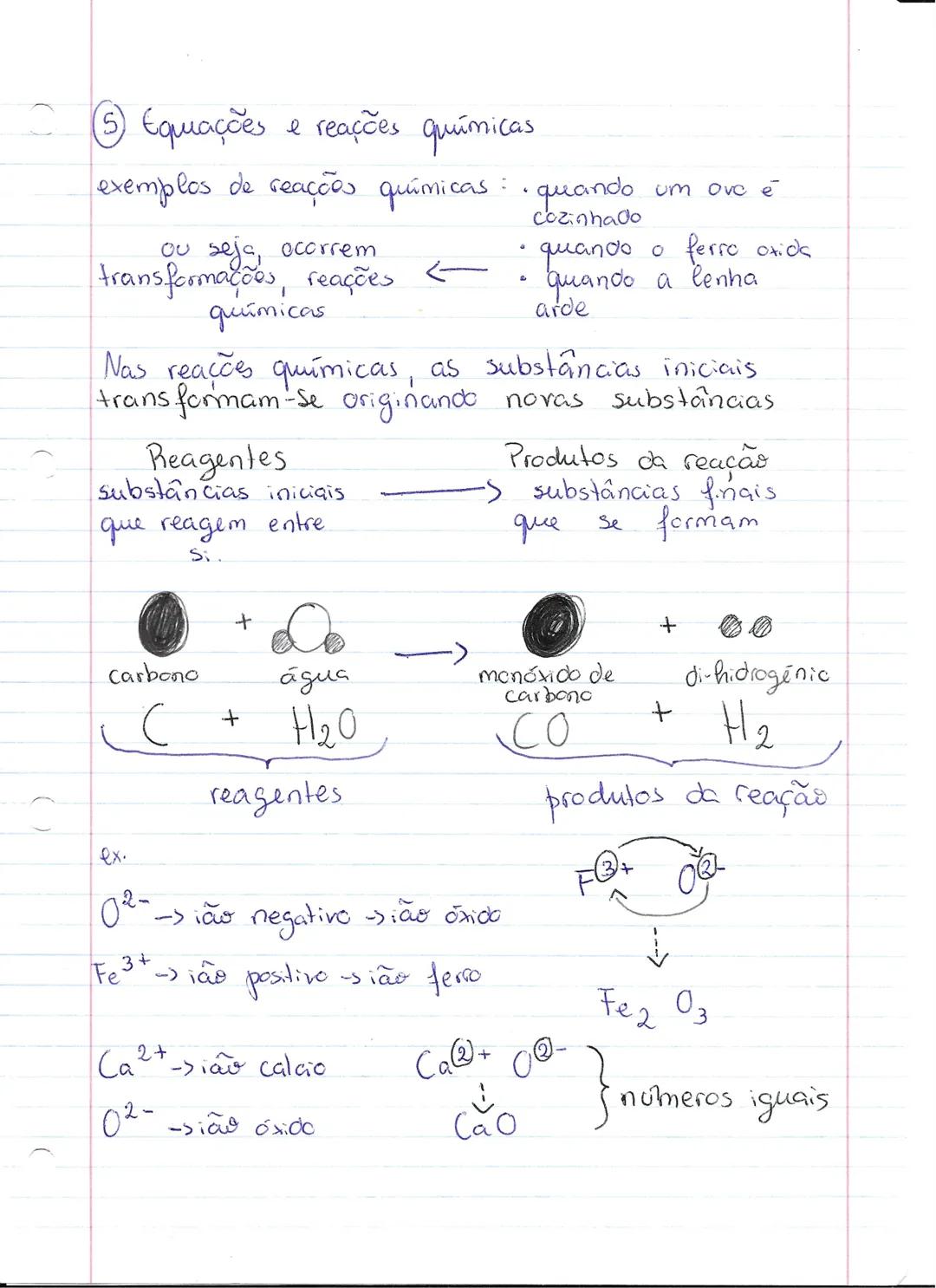 1 teste físico-química
Reações químicas:
• O que é um corpusculo? - nome dado à menor porção
de substância. E invisível.
Nota: os corpusc