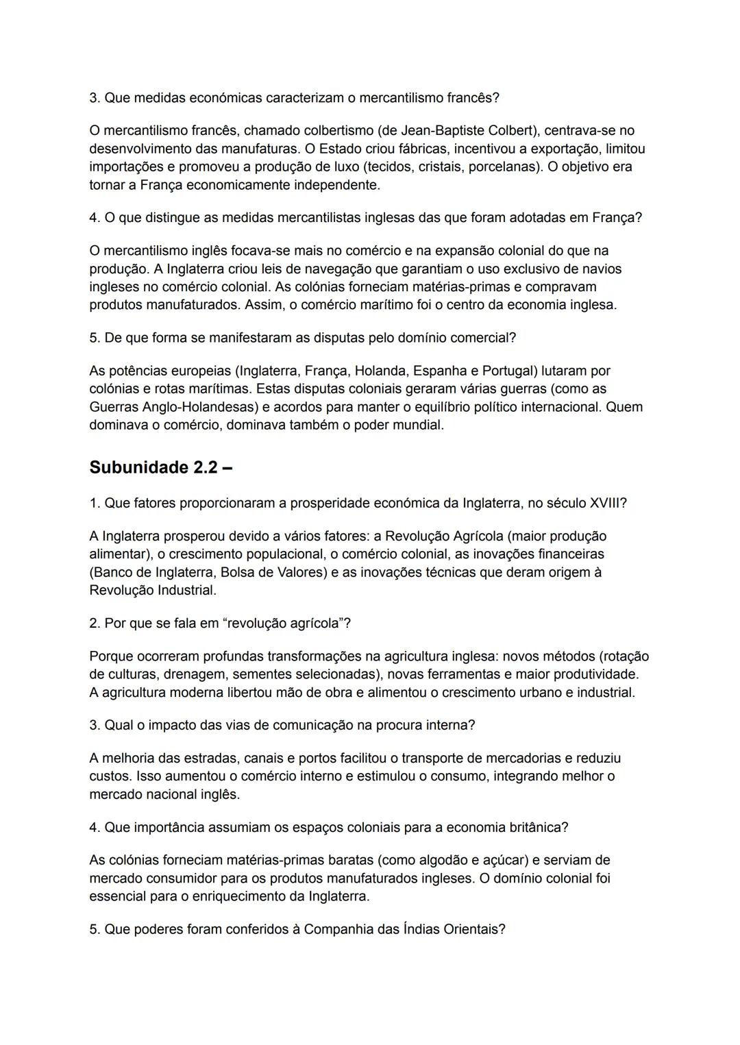 # MÓDULO 4 - A Europa nos séculos XVII e XVIII
Unidade 2- O triunfo dos Estados e dinâmicas económicas
## Subunidade 2.1 - Reforço das eco
