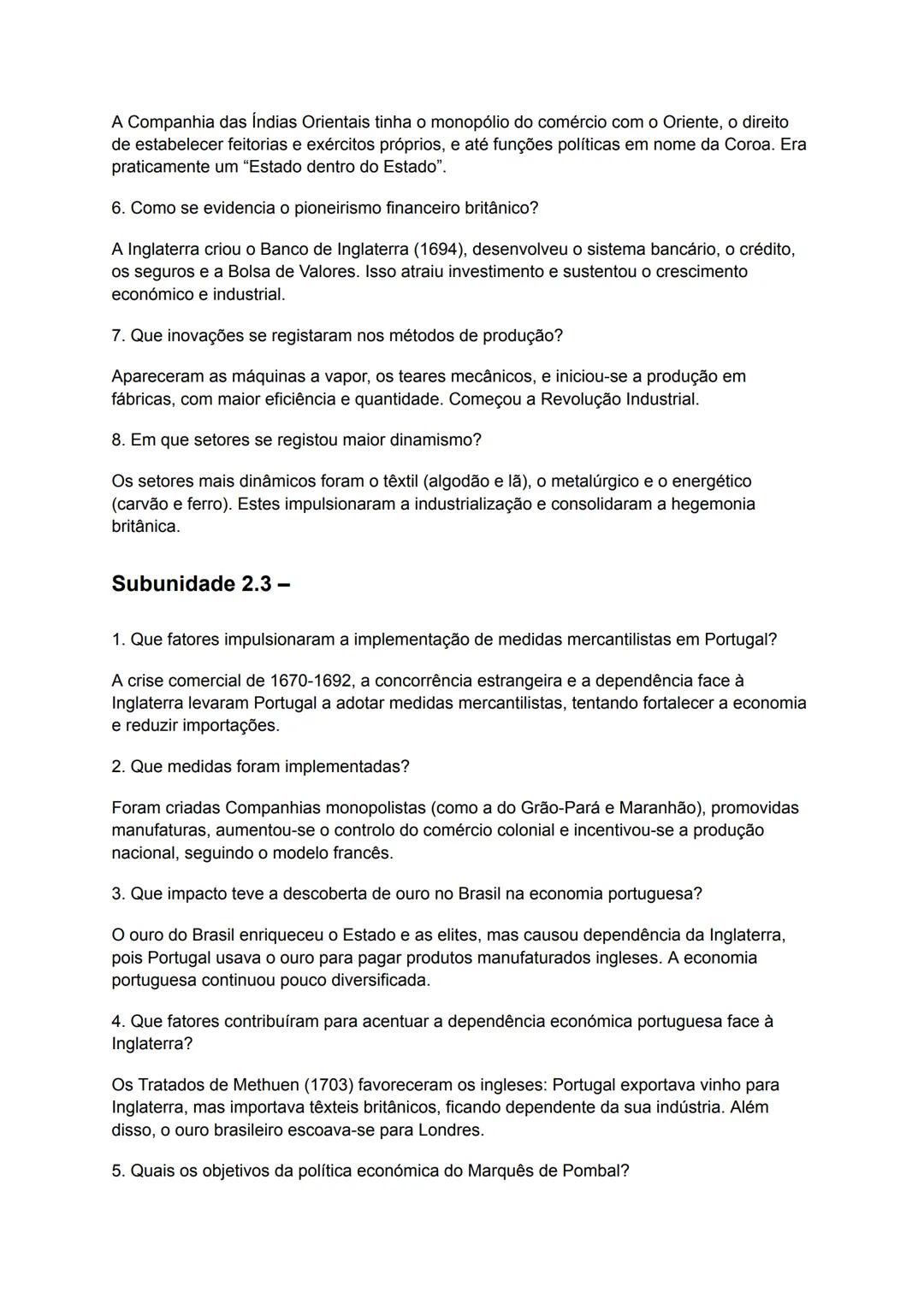 # MÓDULO 4 - A Europa nos séculos XVII e XVIII
Unidade 2- O triunfo dos Estados e dinâmicas económicas
## Subunidade 2.1 - Reforço das eco