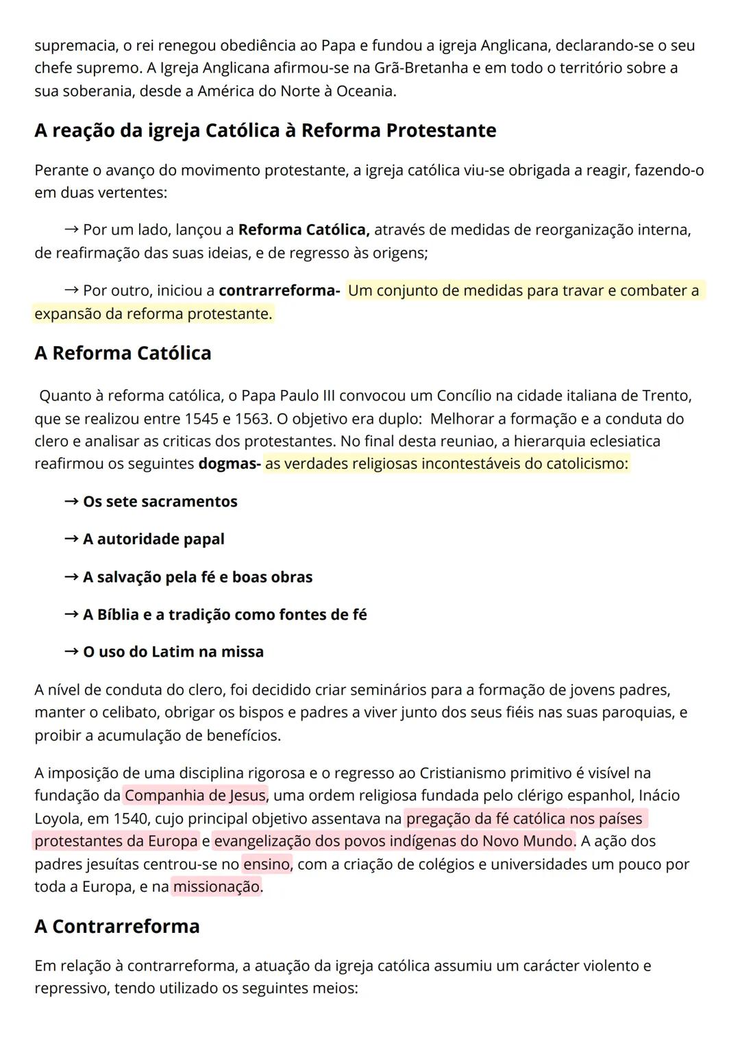 # Renascimento e Reforma
• Movimento cultural, artístico e científico dos séculos XV ao XVI.
• Caracterizou-se pelo interesse em torno dos
