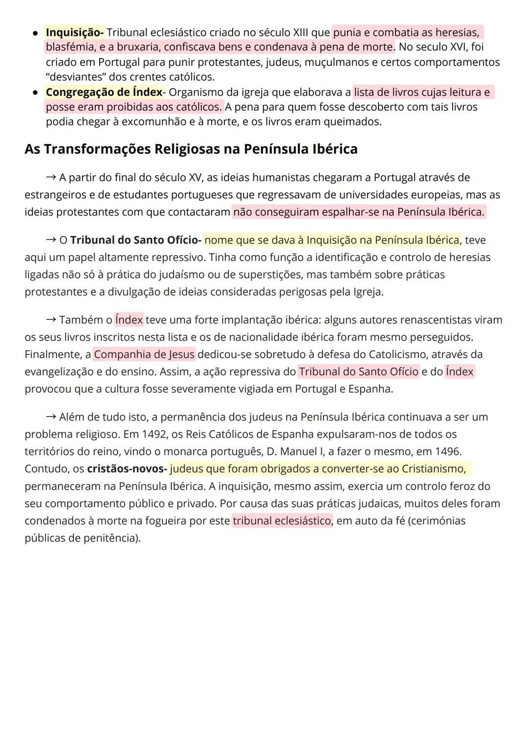 # Renascimento e Reforma
• Movimento cultural, artístico e científico dos séculos XV ao XVI.
• Caracterizou-se pelo interesse em torno dos