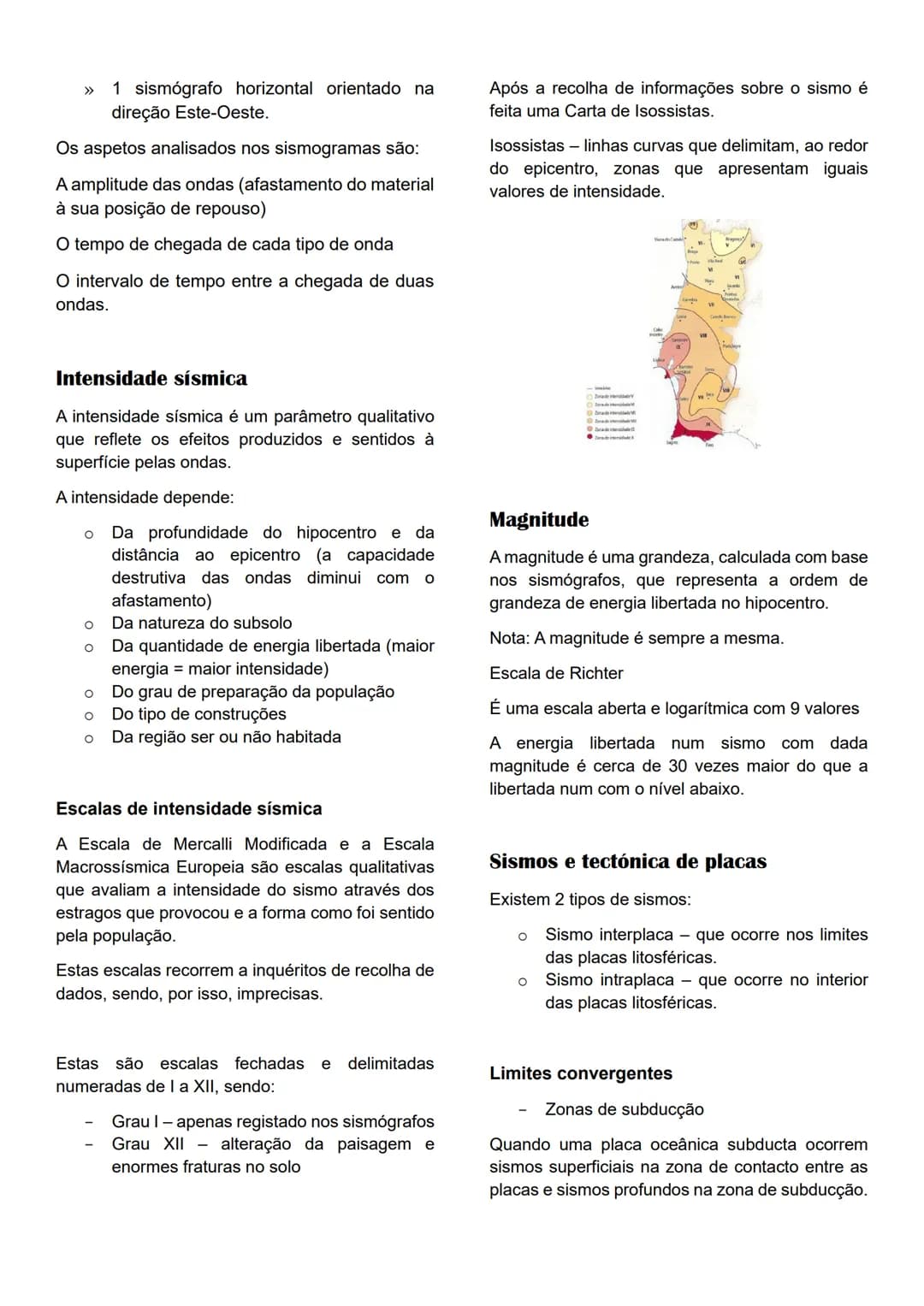 # Sismologia - 10°ano
Os sismos são movimentos bruscos da litosfera,
que resultam da libertação repentina de energia
sob a forma de calor e