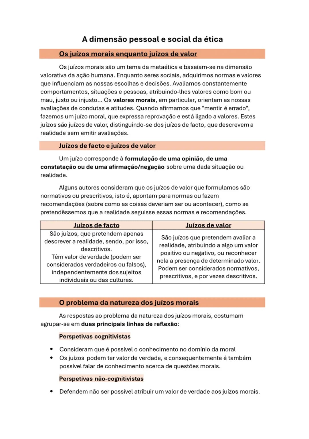 - Por conseguinte, não podemos falar de conhecimento acerca de questões
morais.
- Emotivismo (uma das principais teorias não-cognitivistas)