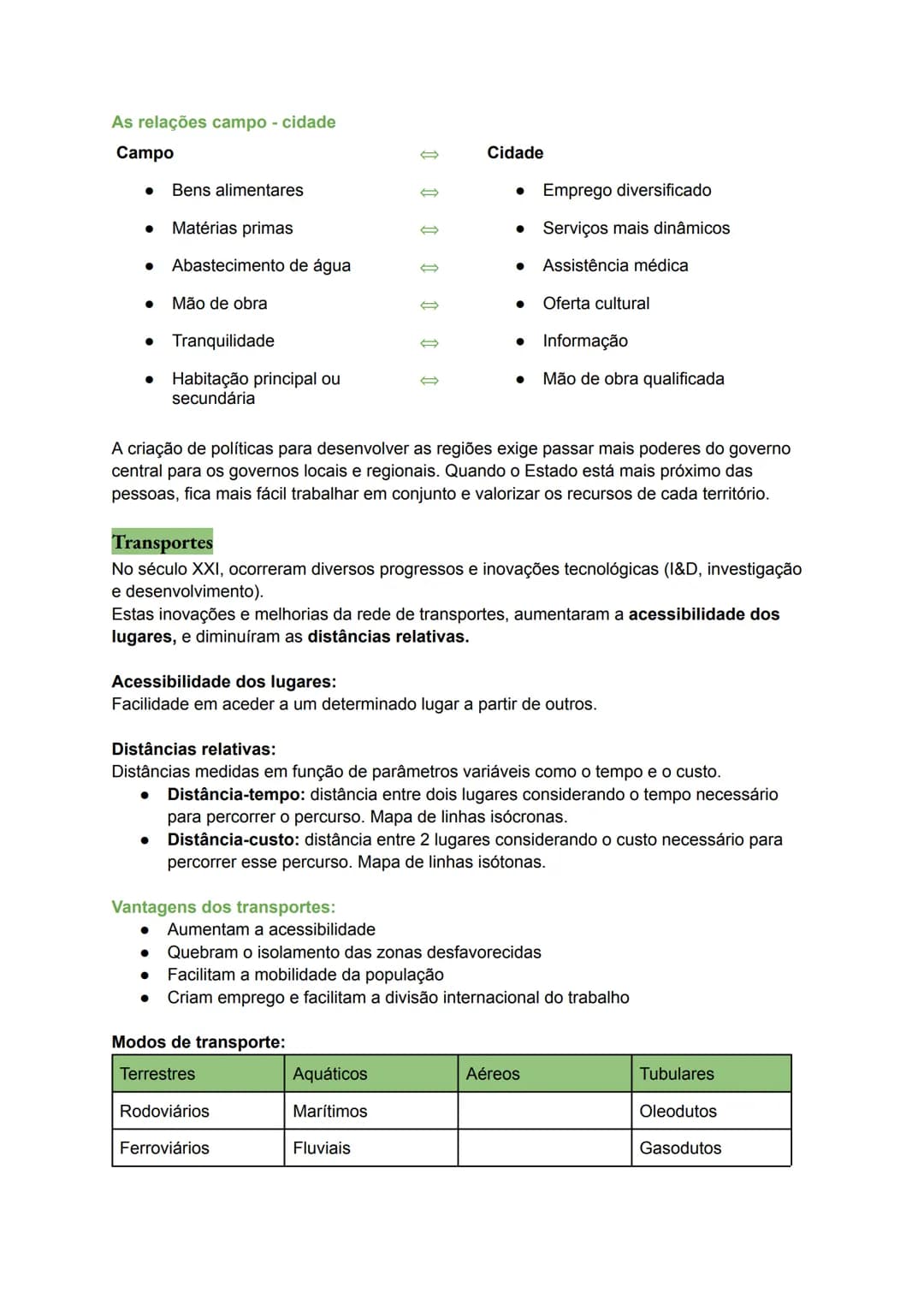 # Resumos de Geografia 2º Período
Rede urbana portuguesa
A rede urbana é o conjunto das aglomerações urbanas que se situam numa determinada
