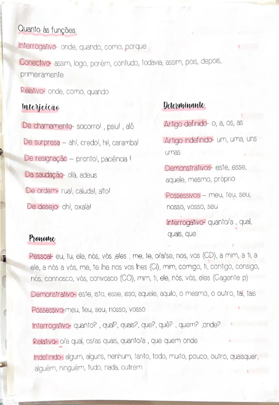 # Classe de palavras
Nome:
→comum
→comum colectivo
→próprio
verbos
principal atribui significado á frase
Adjetivo
→ qualificativo
→