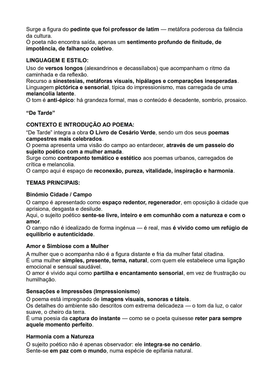 # Contextualização histórico-literária:
Cesário Verde:
Século XIX (1855-1886): Cesário Verde vive num Portugal em profunda transformação
s