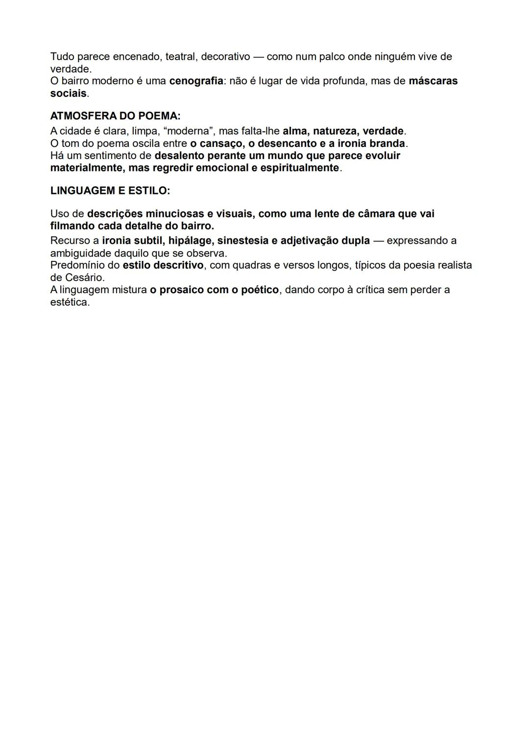 # Contextualização histórico-literária:
Cesário Verde:
Século XIX (1855-1886): Cesário Verde vive num Portugal em profunda transformação
s