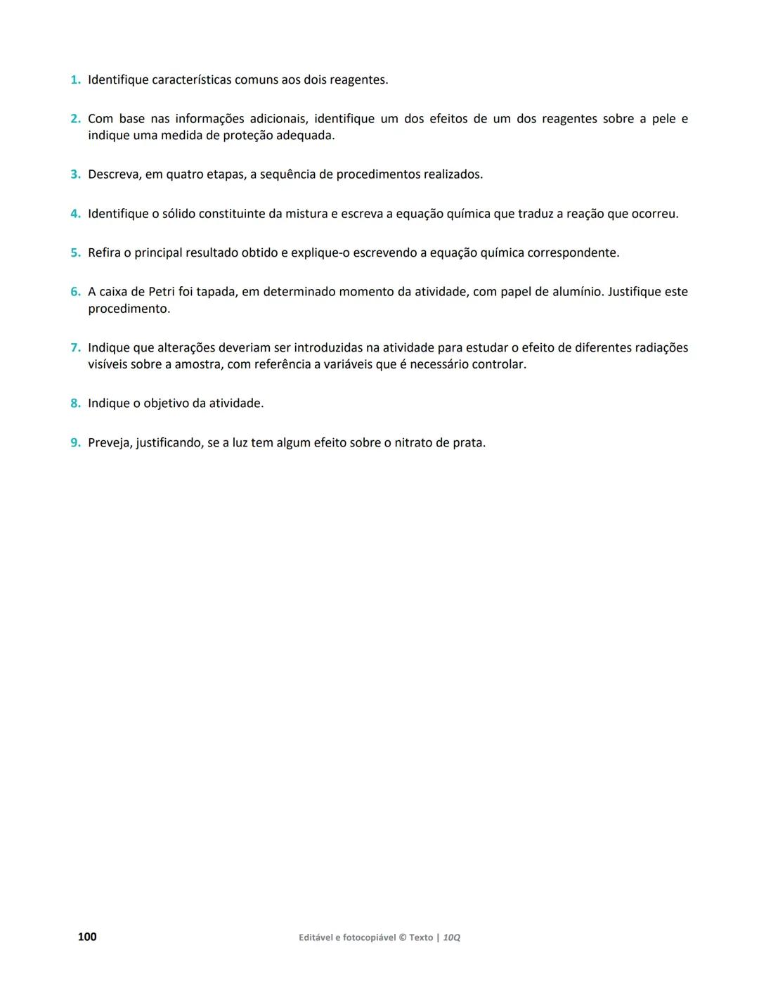 10 Q
CADERNO
DE APOIO AO
PROFESSOR
Física e Química A • Química – 10.° Ano
Documentos
Orientadores
Avaliação
Planificações
Ensino
Digita