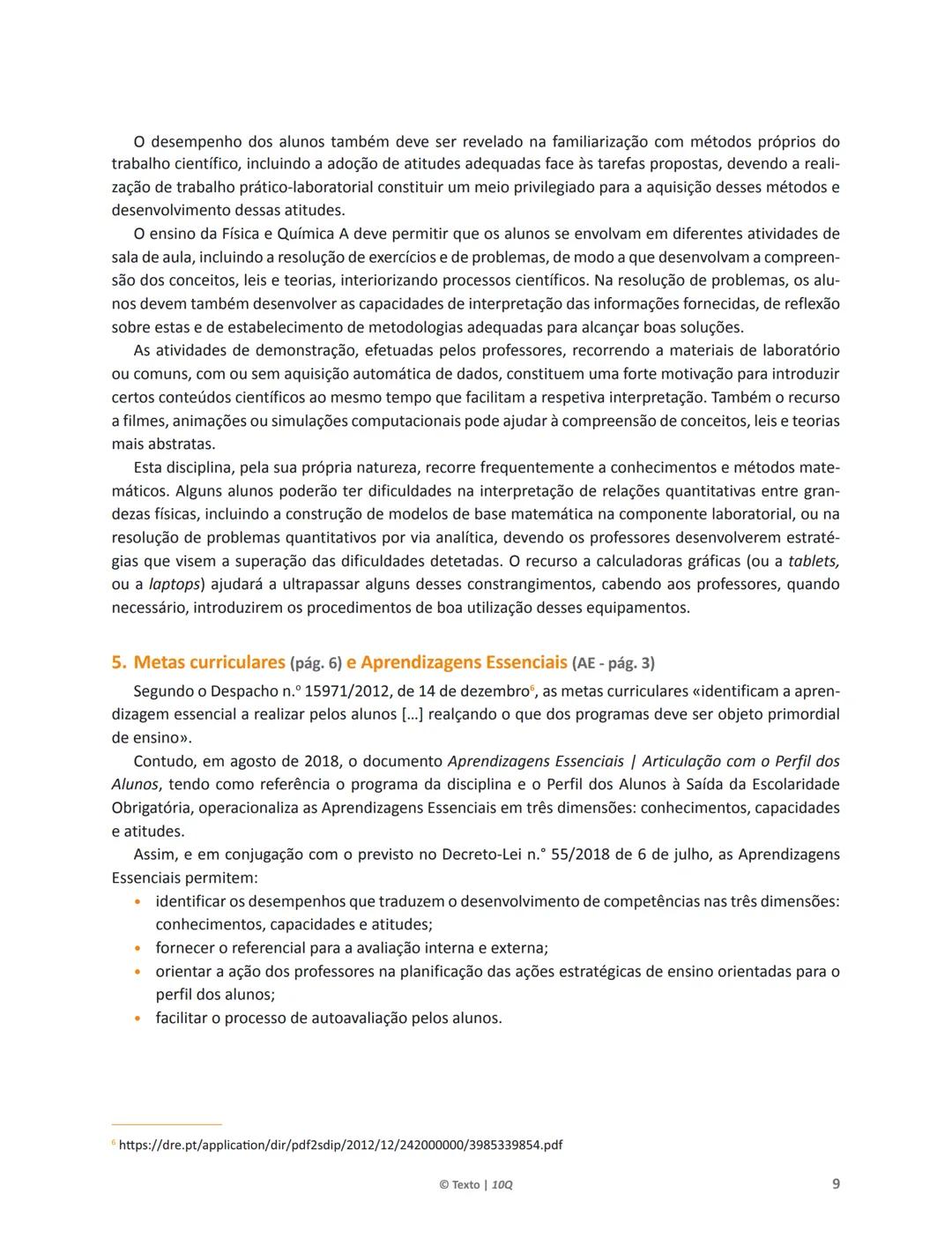 10 Q
CADERNO
DE APOIO AO
PROFESSOR
Física e Química A • Química – 10.° Ano
Documentos
Orientadores
Avaliação
Planificações
Ensino
Digita