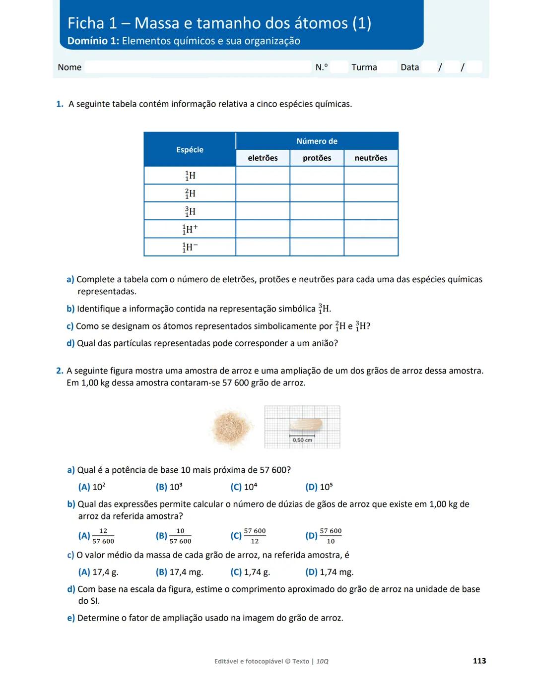 10 Q
CADERNO
DE APOIO AO
PROFESSOR
Física e Química A • Química – 10.° Ano
Documentos
Orientadores
Avaliação
Planificações
Ensino
Digita