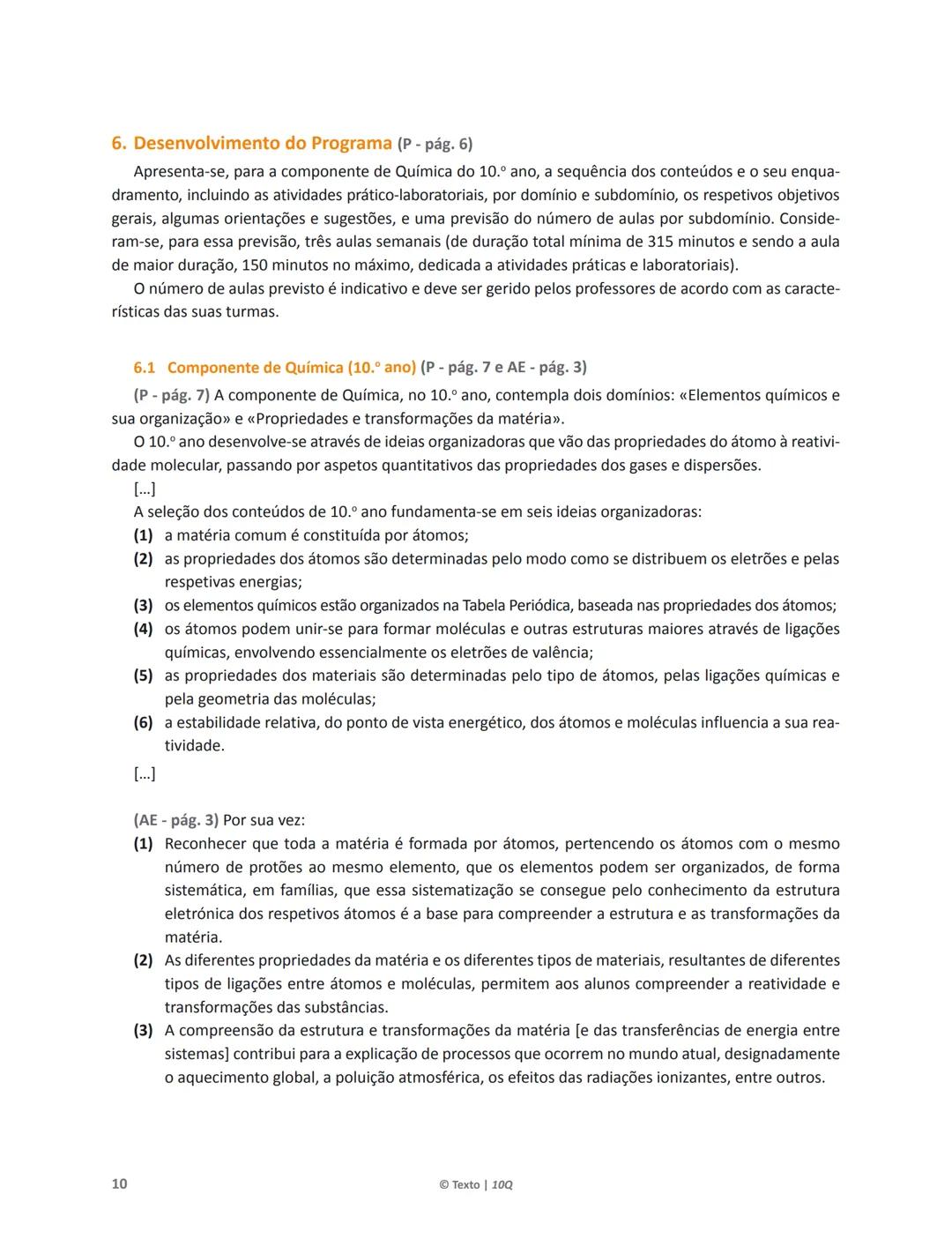 10 Q
CADERNO
DE APOIO AO
PROFESSOR
Física e Química A • Química – 10.° Ano
Documentos
Orientadores
Avaliação
Planificações
Ensino
Digita