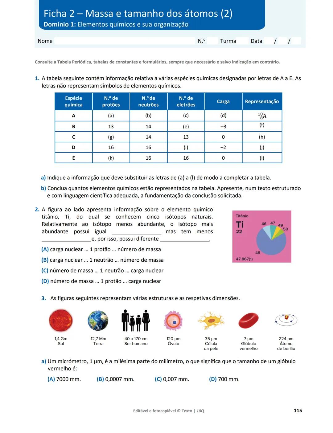 10 Q
CADERNO
DE APOIO AO
PROFESSOR
Física e Química A • Química – 10.° Ano
Documentos
Orientadores
Avaliação
Planificações
Ensino
Digita