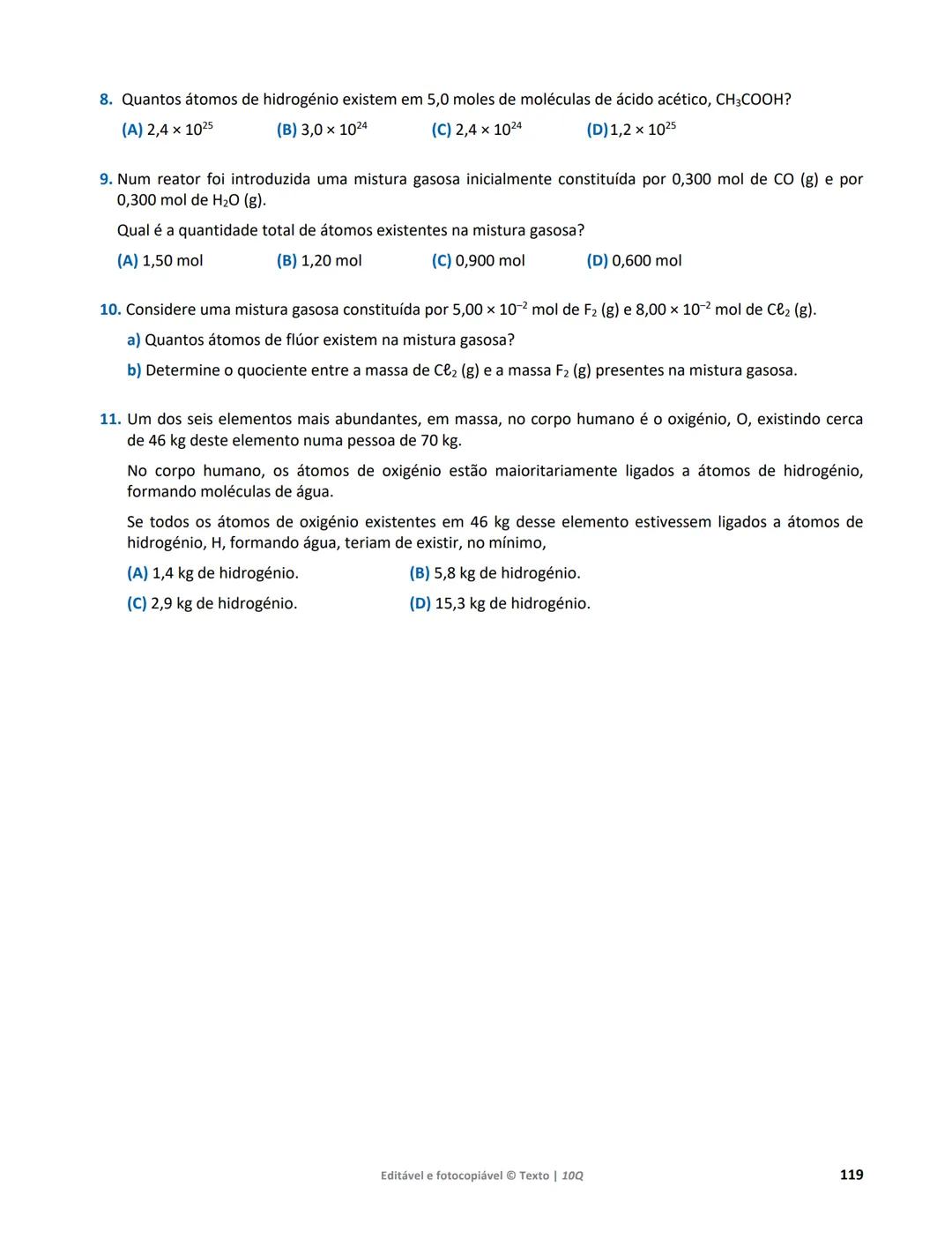 10 Q
CADERNO
DE APOIO AO
PROFESSOR
Física e Química A • Química – 10.° Ano
Documentos
Orientadores
Avaliação
Planificações
Ensino
Digita