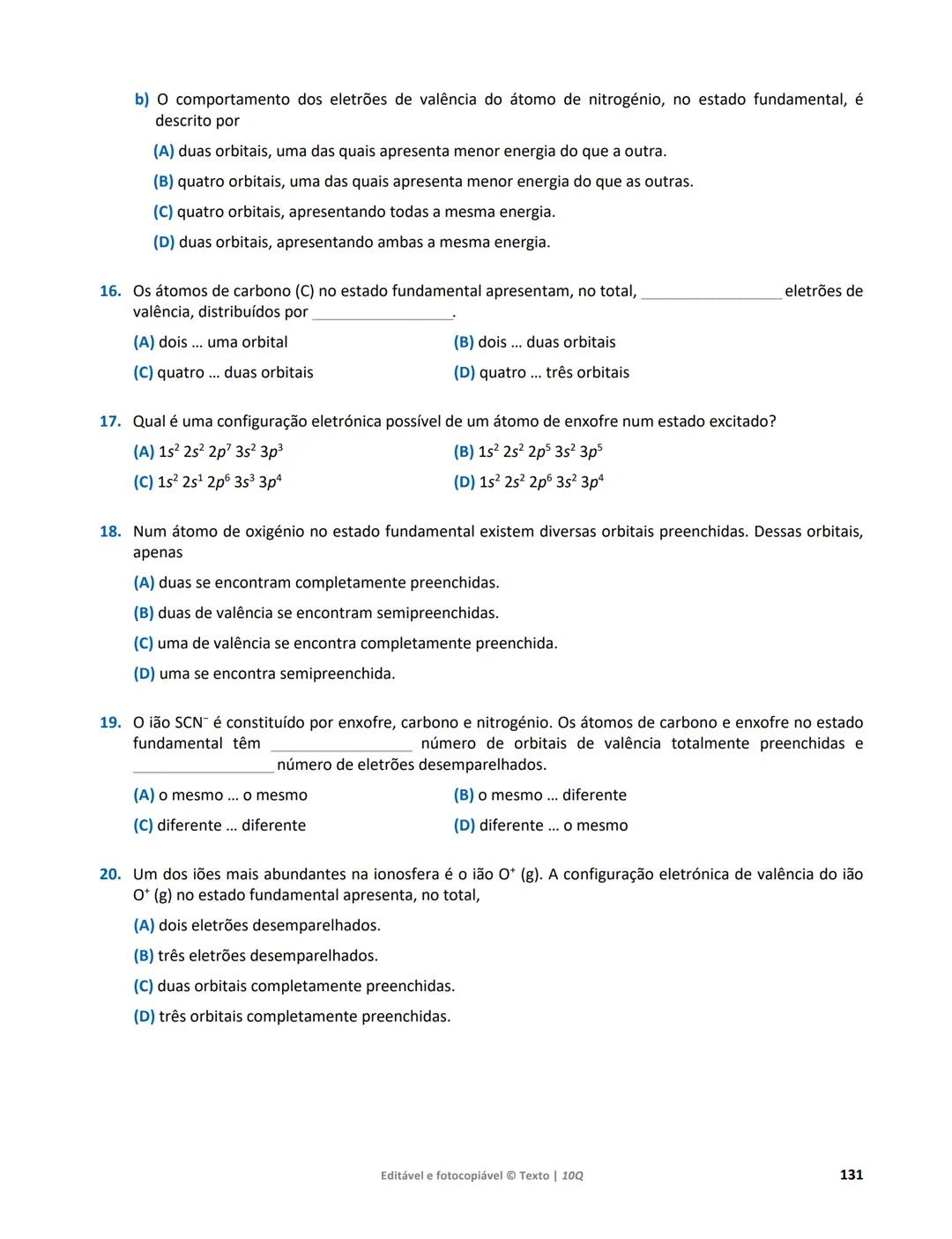 10 Q
CADERNO
DE APOIO AO
PROFESSOR
Física e Química A • Química – 10.° Ano
Documentos
Orientadores
Avaliação
Planificações
Ensino
Digita