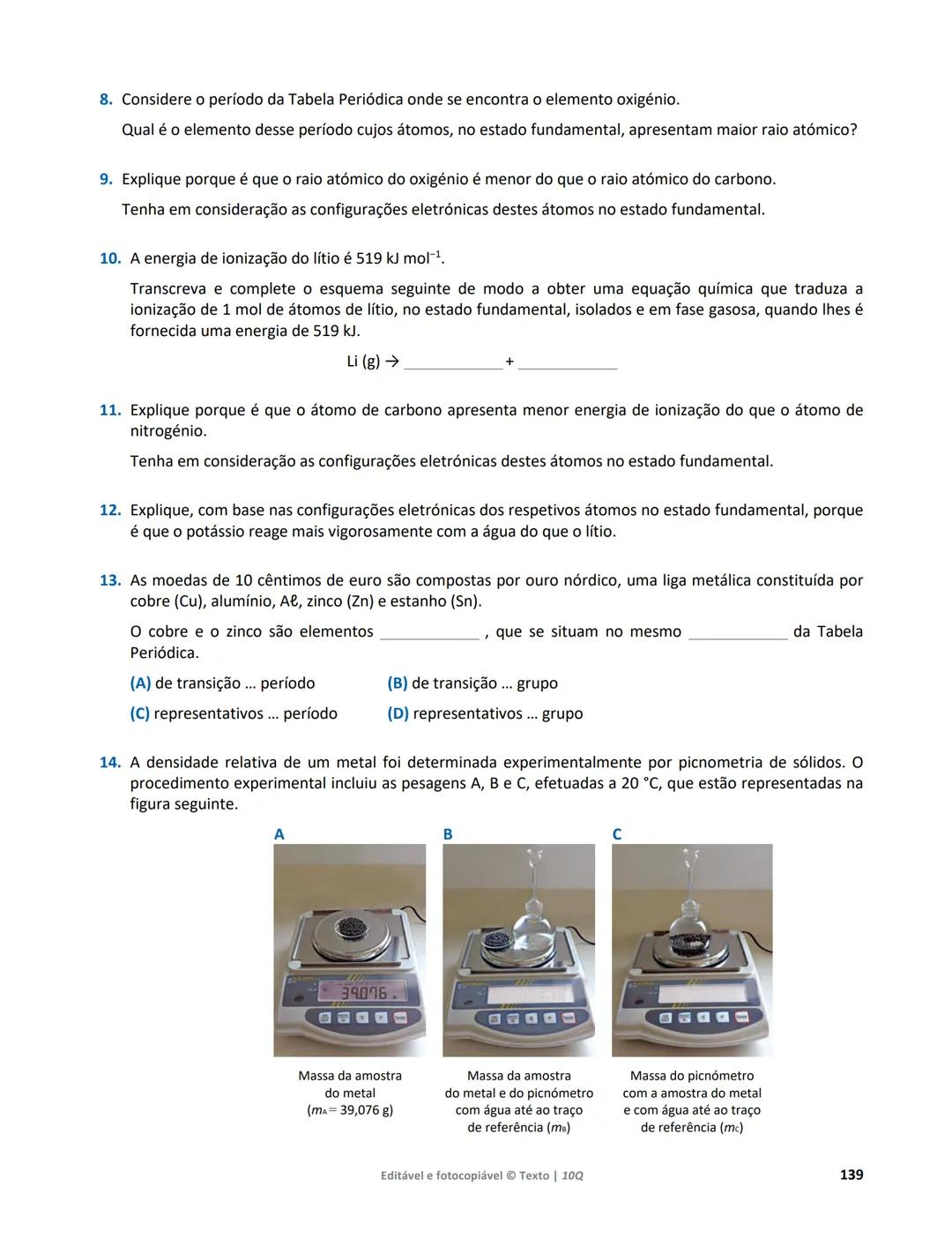 10 Q
CADERNO
DE APOIO AO
PROFESSOR
Física e Química A • Química – 10.° Ano
Documentos
Orientadores
Avaliação
Planificações
Ensino
Digita