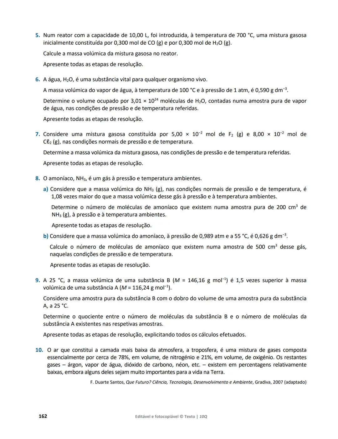 10 Q
CADERNO
DE APOIO AO
PROFESSOR
Física e Química A • Química – 10.° Ano
Documentos
Orientadores
Avaliação
Planificações
Ensino
Digita