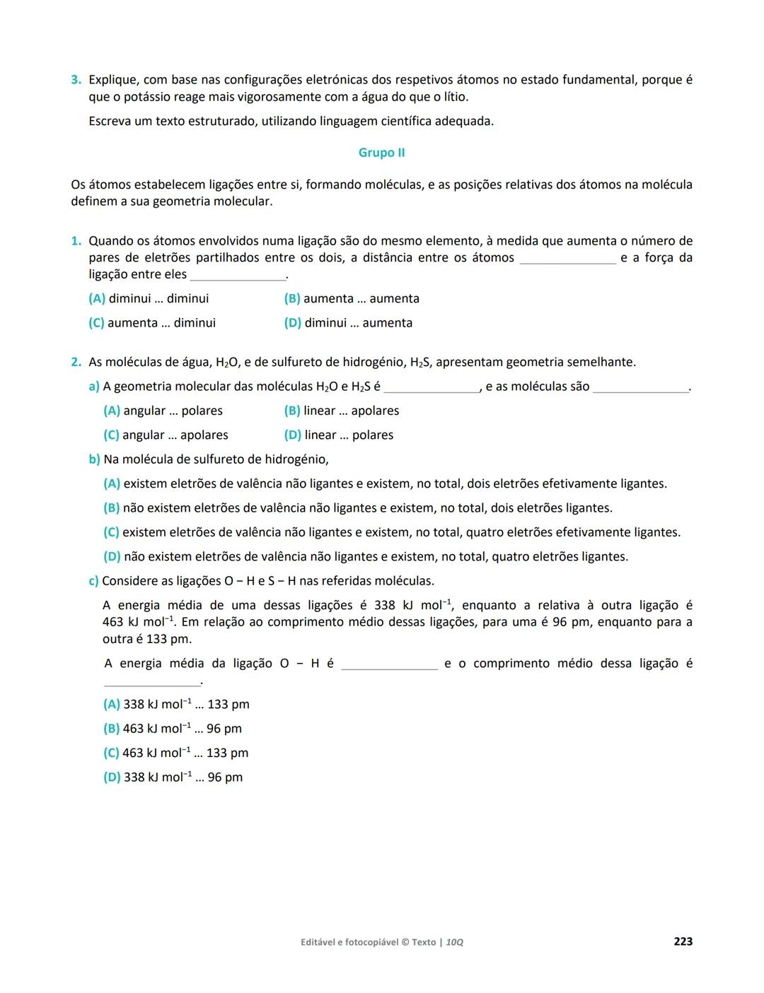 10 Q
CADERNO
DE APOIO AO
PROFESSOR
Física e Química A • Química – 10.° Ano
Documentos
Orientadores
Avaliação
Planificações
Ensino
Digita