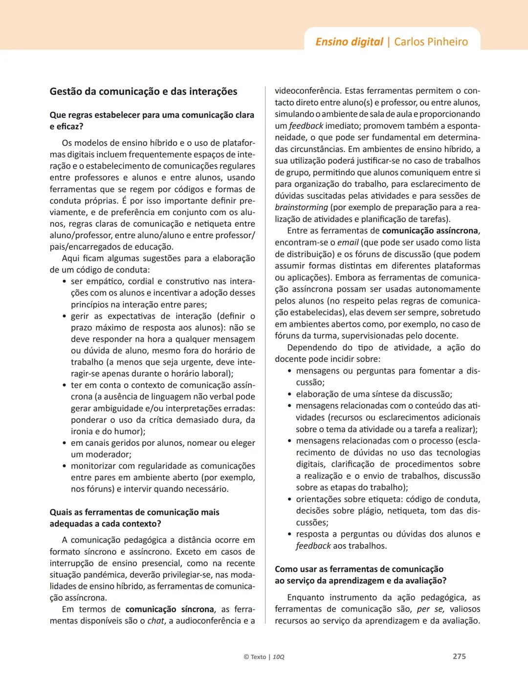 10 Q
CADERNO
DE APOIO AO
PROFESSOR
Física e Química A • Química – 10.° Ano
Documentos
Orientadores
Avaliação
Planificações
Ensino
Digita