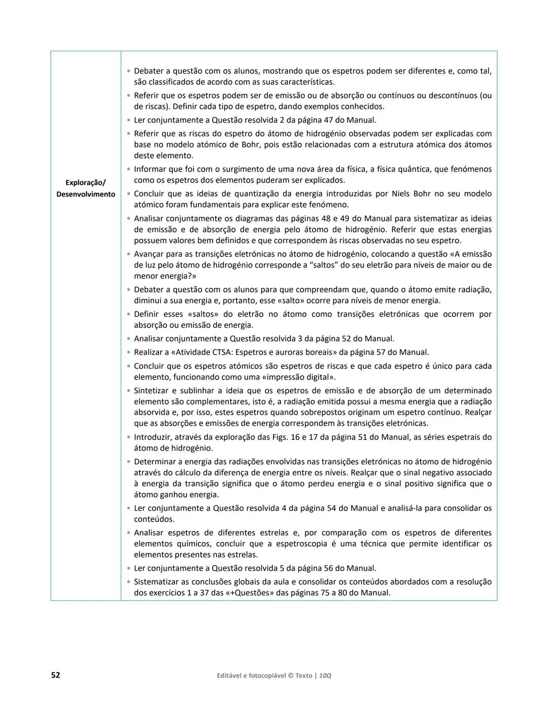 10 Q
CADERNO
DE APOIO AO
PROFESSOR
Física e Química A • Química – 10.° Ano
Documentos
Orientadores
Avaliação
Planificações
Ensino
Digita