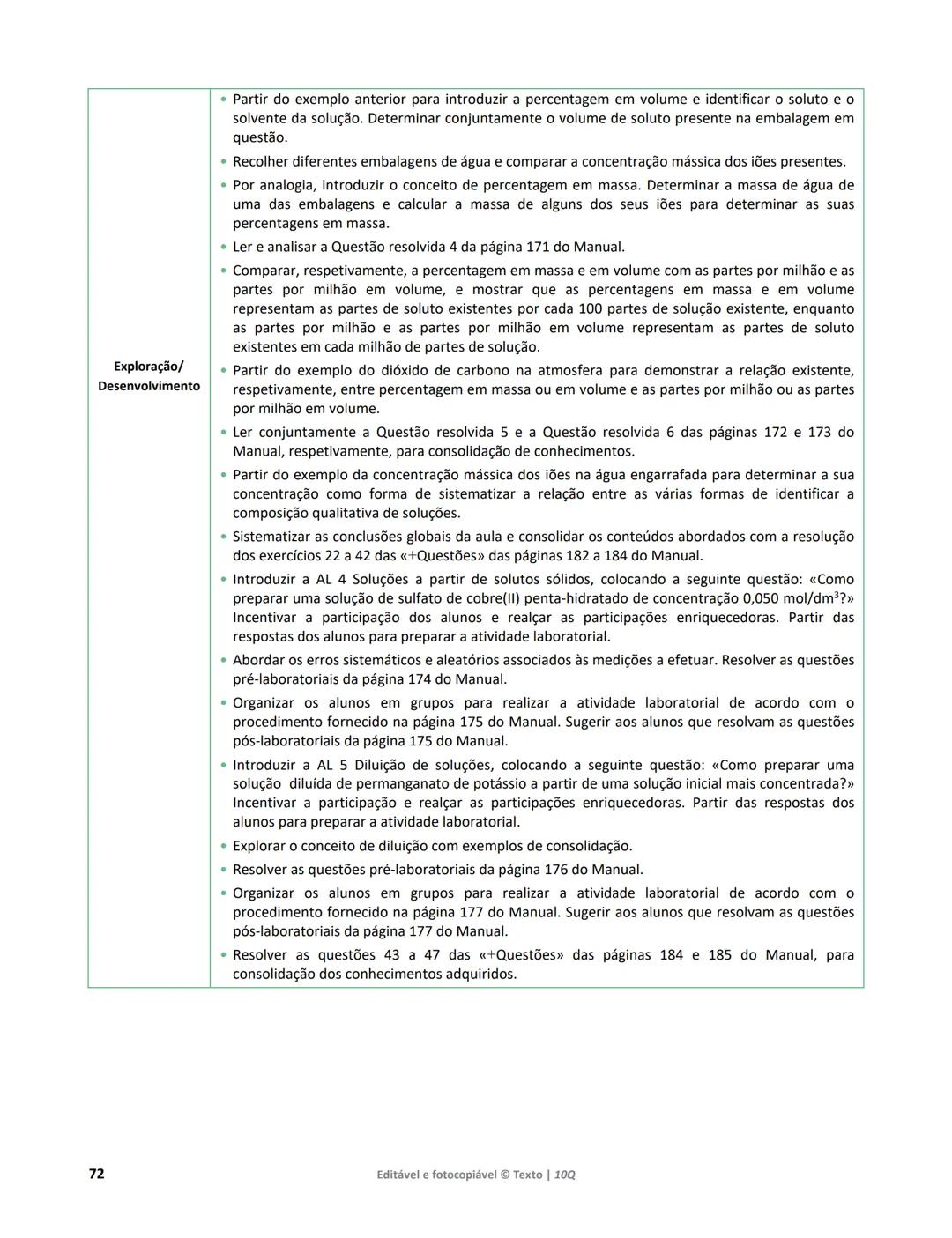 10 Q
CADERNO
DE APOIO AO
PROFESSOR
Física e Química A • Química – 10.° Ano
Documentos
Orientadores
Avaliação
Planificações
Ensino
Digita