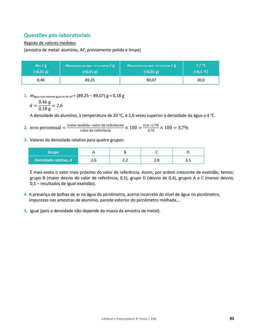 10 Q
CADERNO
DE APOIO AO
PROFESSOR
Física e Química A • Química – 10.° Ano
Documentos
Orientadores
Avaliação
Planificações
Ensino
Digita