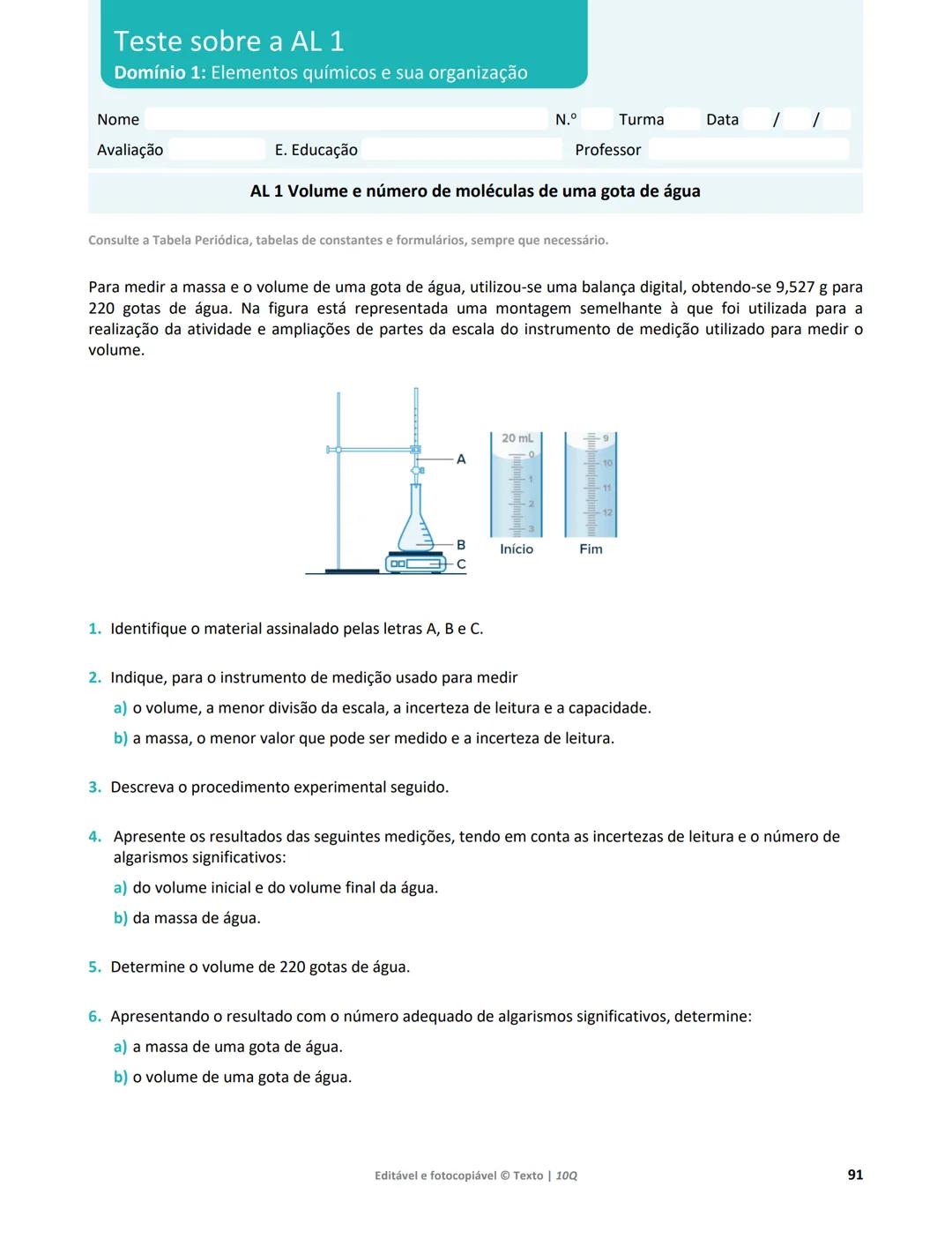 10 Q
CADERNO
DE APOIO AO
PROFESSOR
Física e Química A • Química – 10.° Ano
Documentos
Orientadores
Avaliação
Planificações
Ensino
Digita