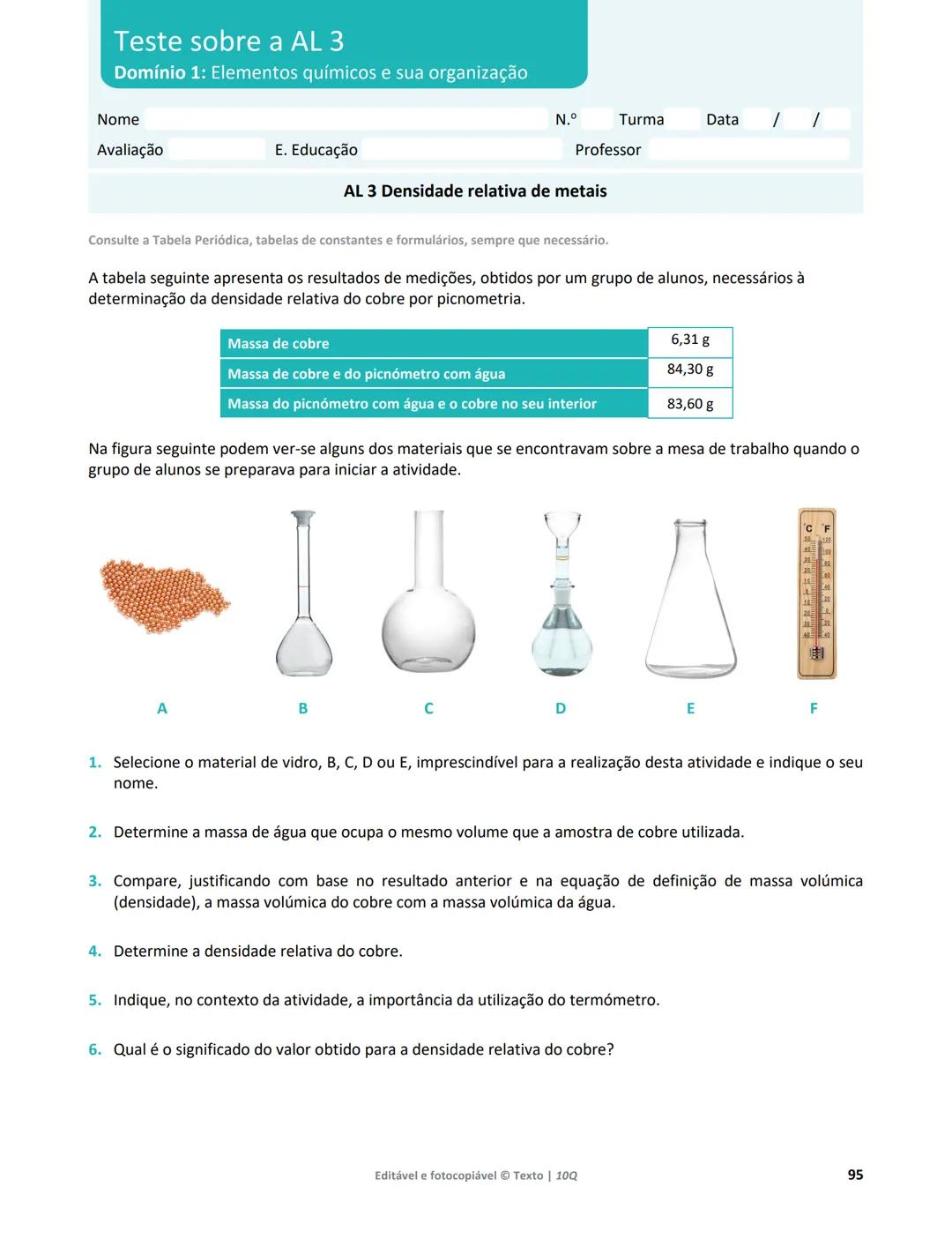 10 Q
CADERNO
DE APOIO AO
PROFESSOR
Física e Química A • Química – 10.° Ano
Documentos
Orientadores
Avaliação
Planificações
Ensino
Digita