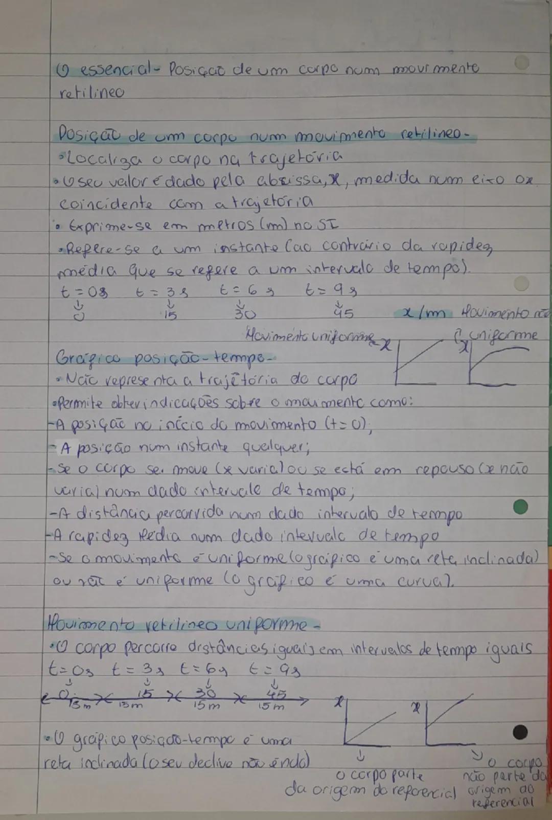 --- OCR Start ---
Fisico-Quimica.
essencial- Movimentos na terra
•Corpo em Yovimento - A sua posiçãz varia ao longo do tempo
•Corpo erm repo