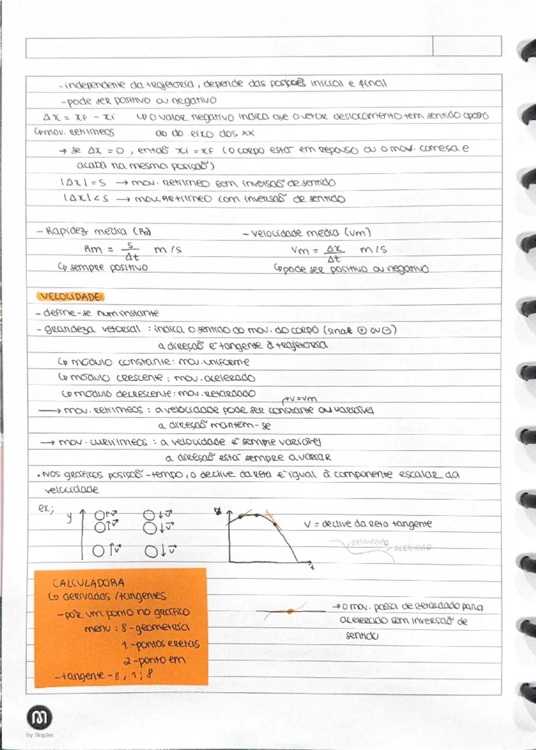 --- OCR Start ---
m
-Estudo dos mov. e forças
F.Q.
TEMPO, POSIÇAS VELOCIDADE E ALELERAÇAS
Movimento-concerto eelativo, depende do Referencia
