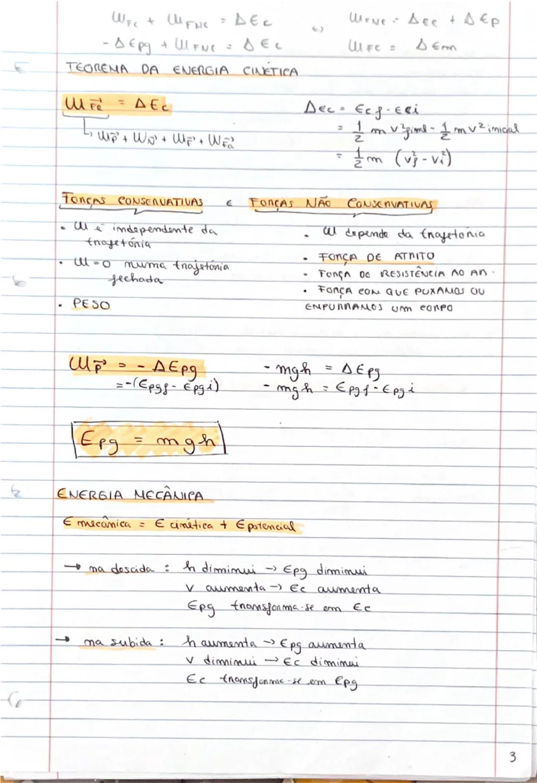 --- OCR Start ---
C
FUNDAMENTAIS
RESUMOS
FISICA
10° ANO 2° PERÍODO
ENERGIA CINÉTICA → associada ao movimento
Ec = 1/2 m v²
(J)
(kg) (m/s)²
k
