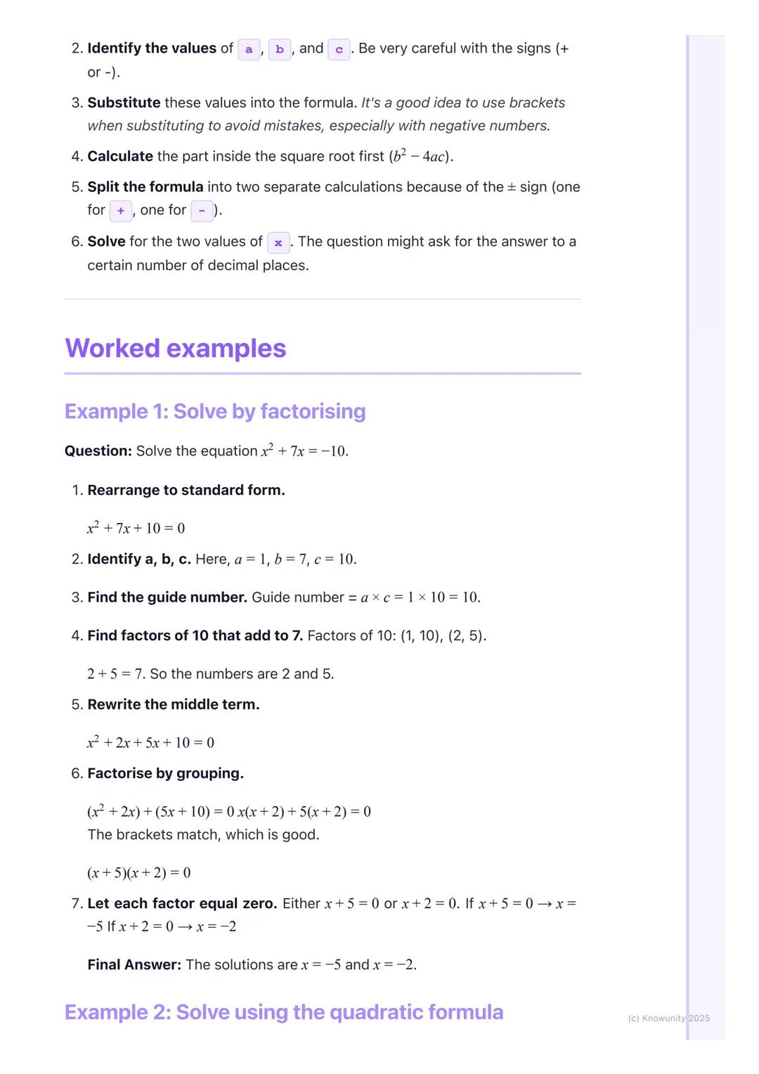 # Quadratic Equations
## What are quadratic equations?
A quadratic equation is a type of algebra equation where the highest power of
the v