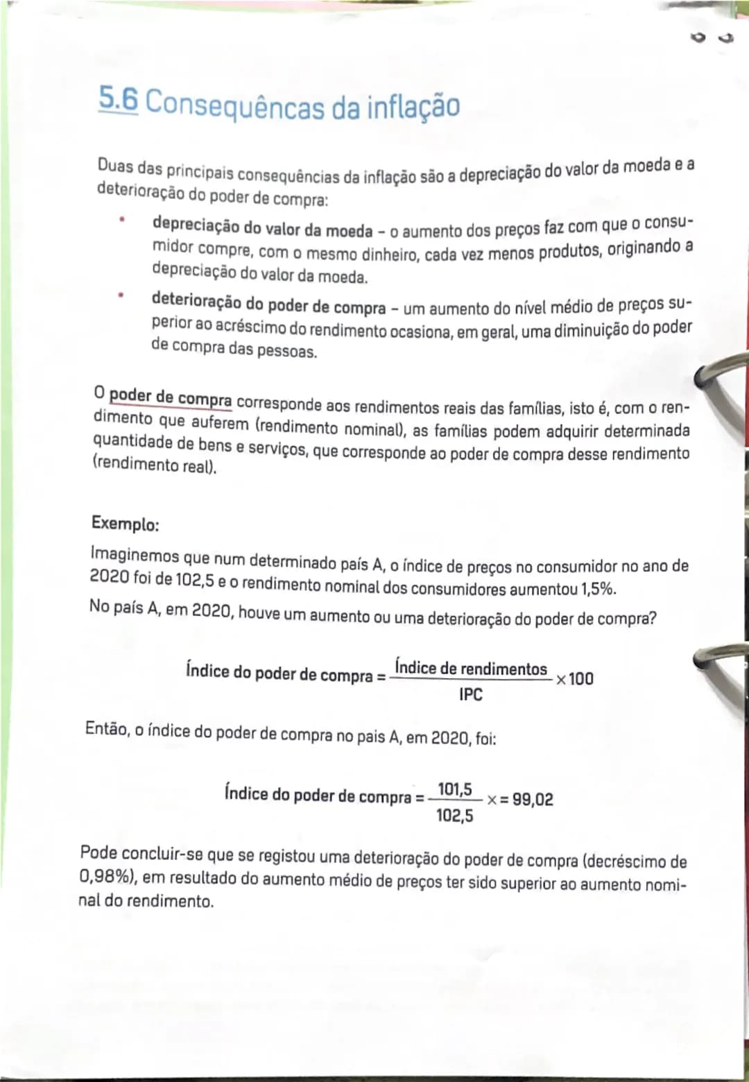 ESQUEMA-SÍNTESE: Moeda e inflação
O que é a moeda?
A moeda é um intermediário nas
trocas, aceite por todos
os membros de uma
economia e que