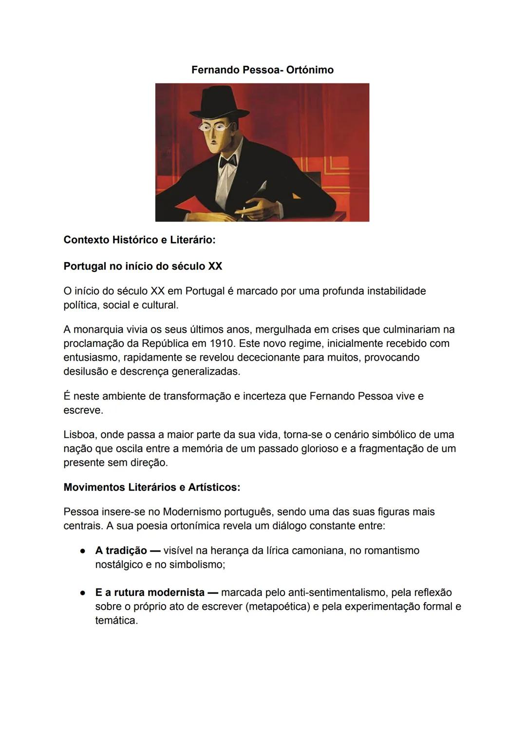 Fernando Pessoa Ortónimo