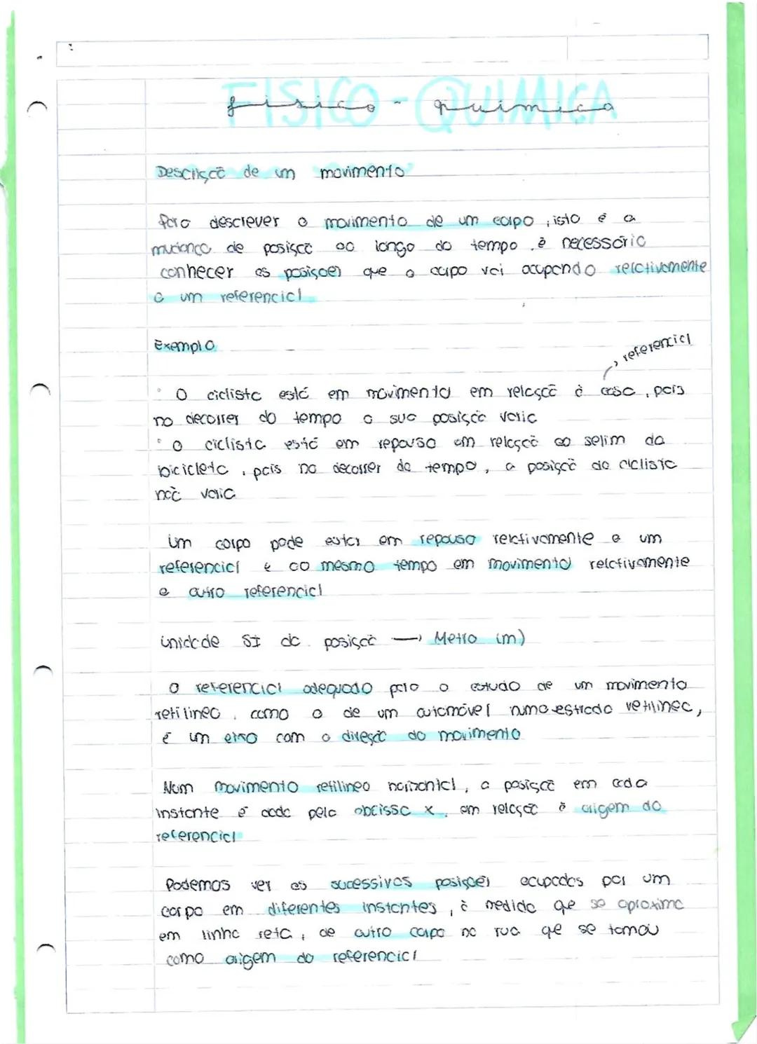 resumo de físico-química 9ºano