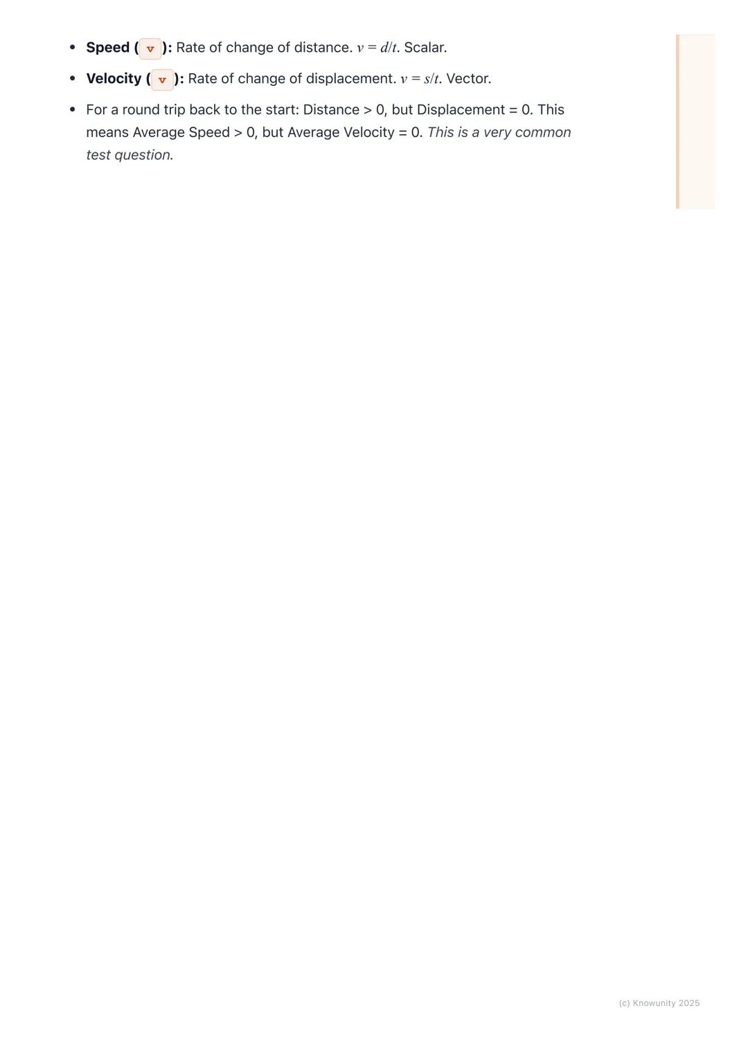 # Distance, Displacement, Speed and Velocity
Introduction to motion
This section is all about describing how things move. It's the foundat