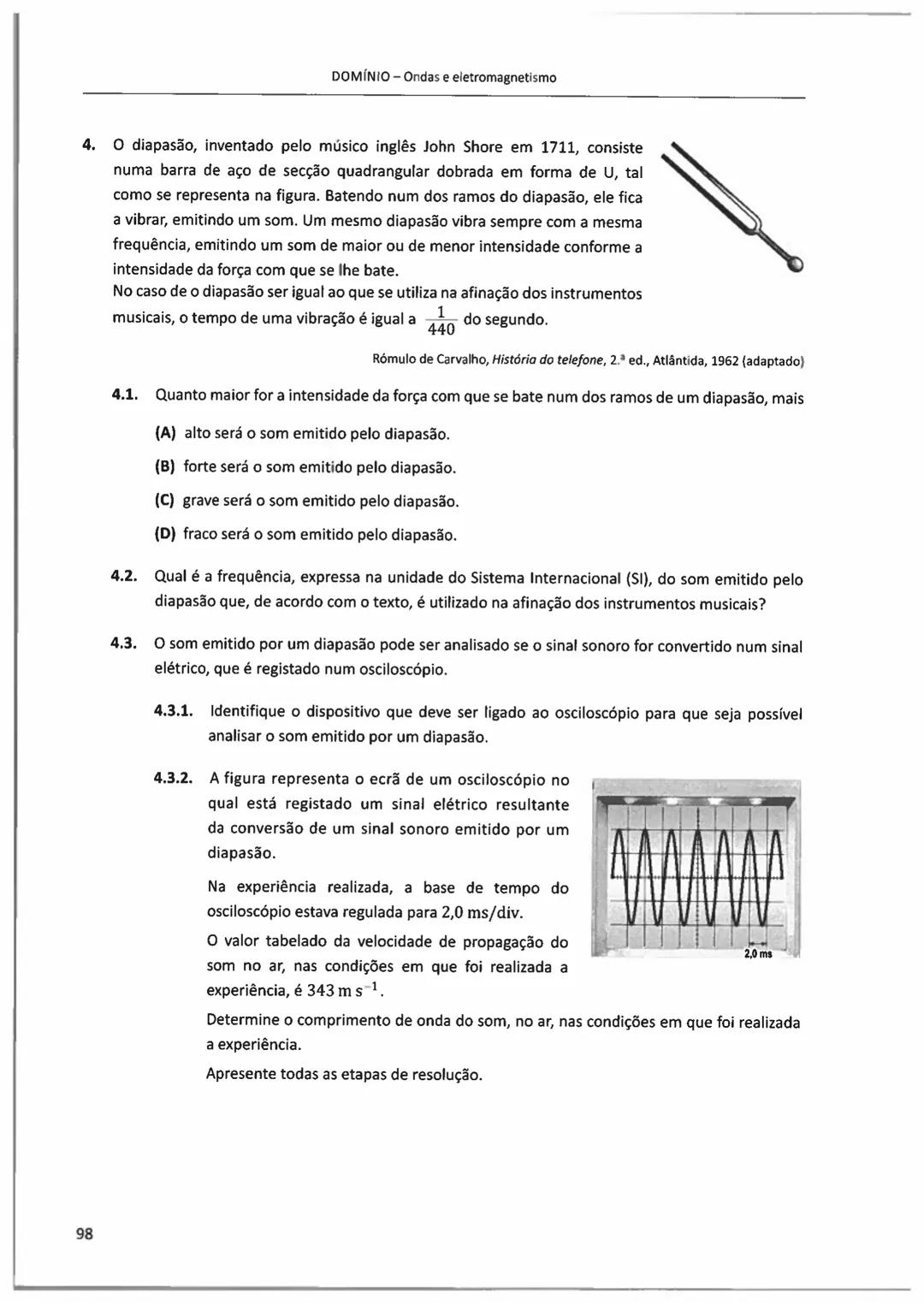 10°/11°
FÍSICA
E QUIMICA A
Questões de Exames Nacionais
e de Testes Intermédios (2009-2018)
com Suporte Teórico e Resoluções
E. SECUNDARI