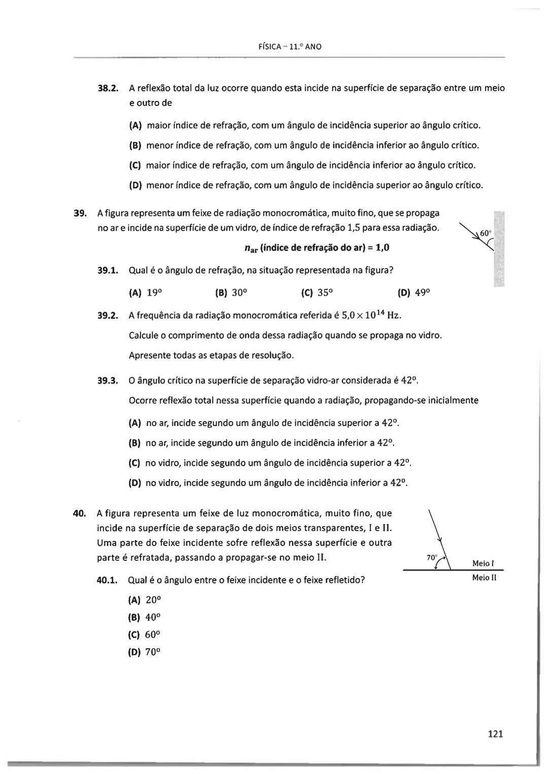 10°/11°
FÍSICA
E QUIMICA A
Questões de Exames Nacionais
e de Testes Intermédios (2009-2018)
com Suporte Teórico e Resoluções
E. SECUNDARI