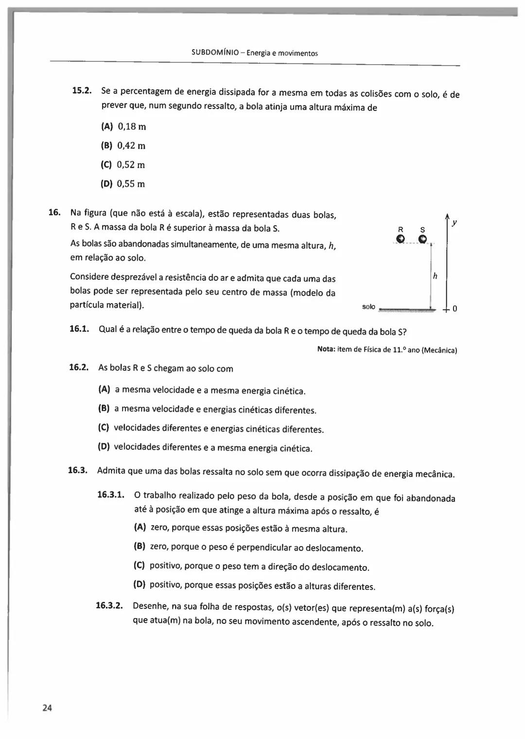 10°/11°
FÍSICA
E QUIMICA A
Questões de Exames Nacionais
e de Testes Intermédios (2009-2018)
com Suporte Teórico e Resoluções
E. SECUNDARI