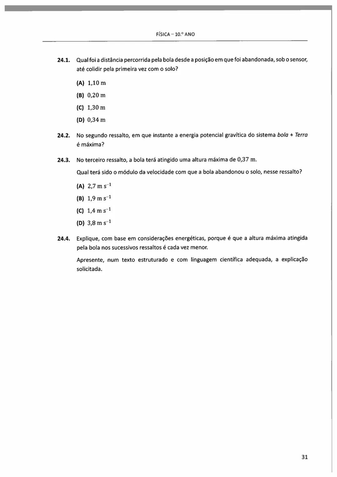 10°/11°
FÍSICA
E QUIMICA A
Questões de Exames Nacionais
e de Testes Intermédios (2009-2018)
com Suporte Teórico e Resoluções
E. SECUNDARI