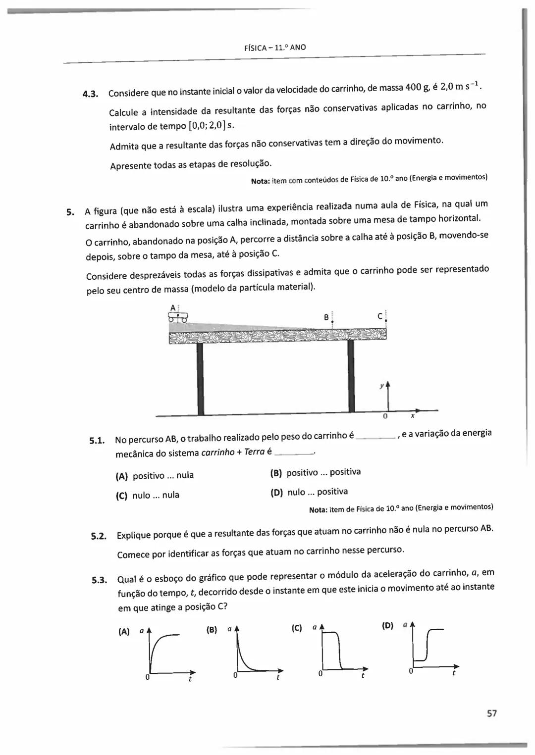 10°/11°
FÍSICA
E QUIMICA A
Questões de Exames Nacionais
e de Testes Intermédios (2009-2018)
com Suporte Teórico e Resoluções
E. SECUNDARI