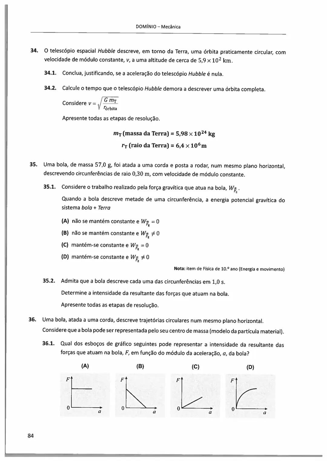 10°/11°
FÍSICA
E QUIMICA A
Questões de Exames Nacionais
e de Testes Intermédios (2009-2018)
com Suporte Teórico e Resoluções
E. SECUNDARI