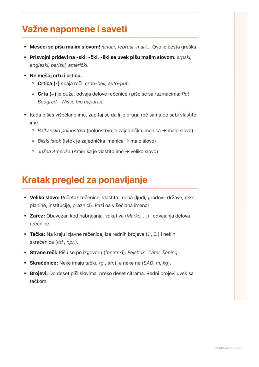 # Pravopisna pravila
## Uvod u pravopisna pravila
Pravopis predstavlja skup pravila za pisanje u jednom jeziku. Važno je da ga
dobro znamo