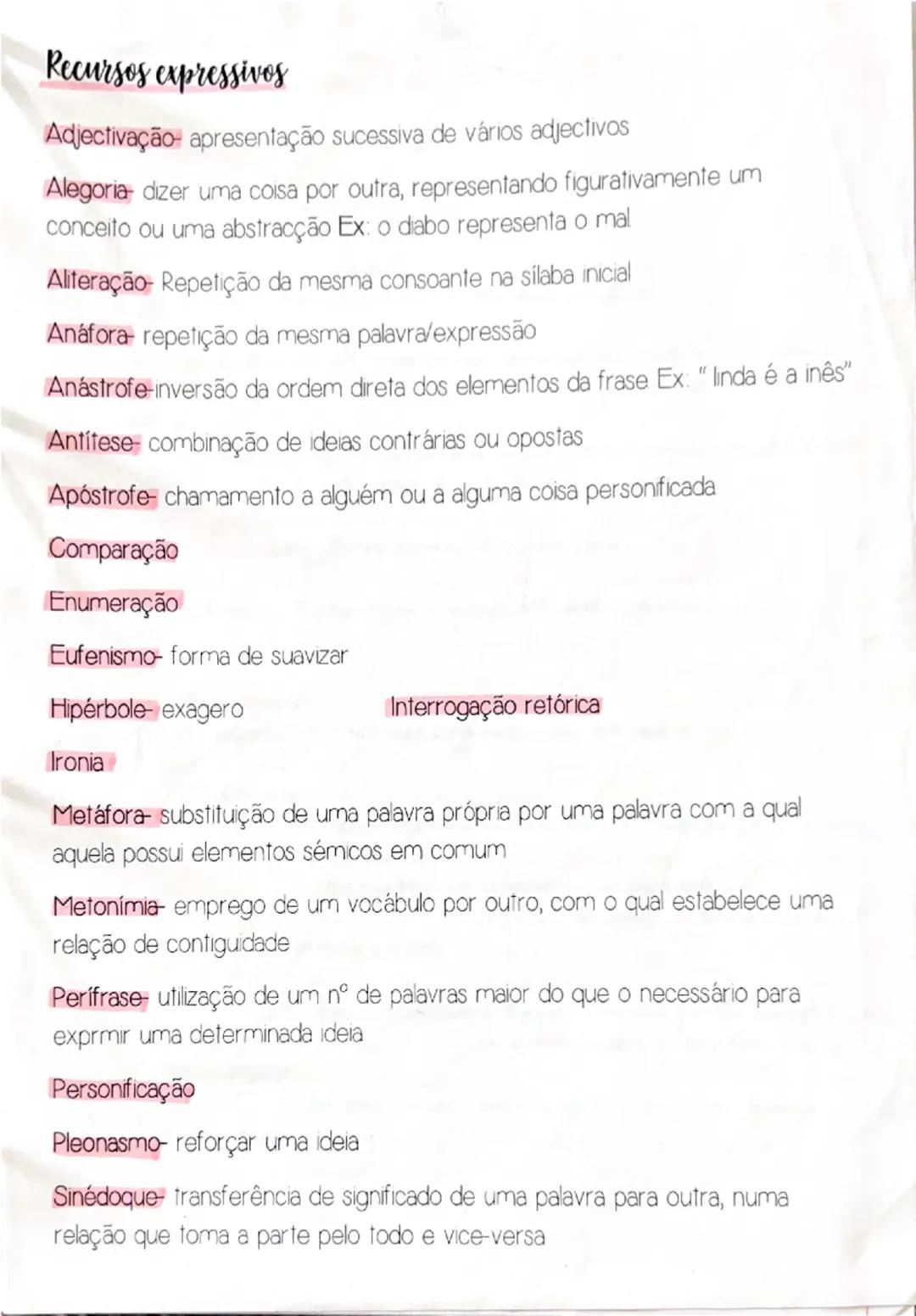 Recursos expressivos