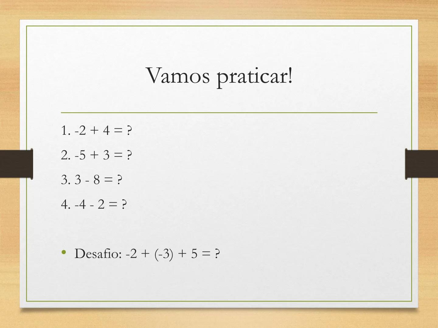# Números Inteiros -
7º Ano
Introdução, reta numérica e operações Onde vemos números negativos?
• Temperaturas abaixo de zero
• Dívidas em
